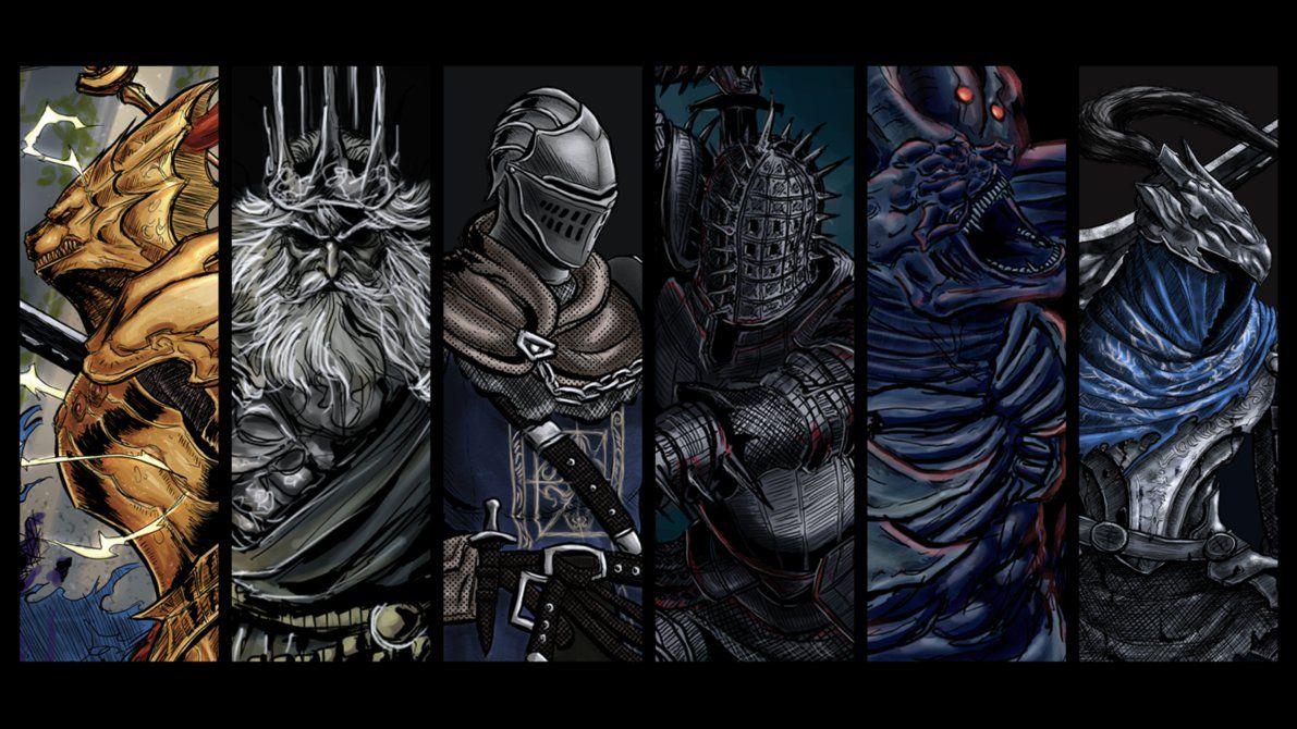 1191x670 All bosses fanart