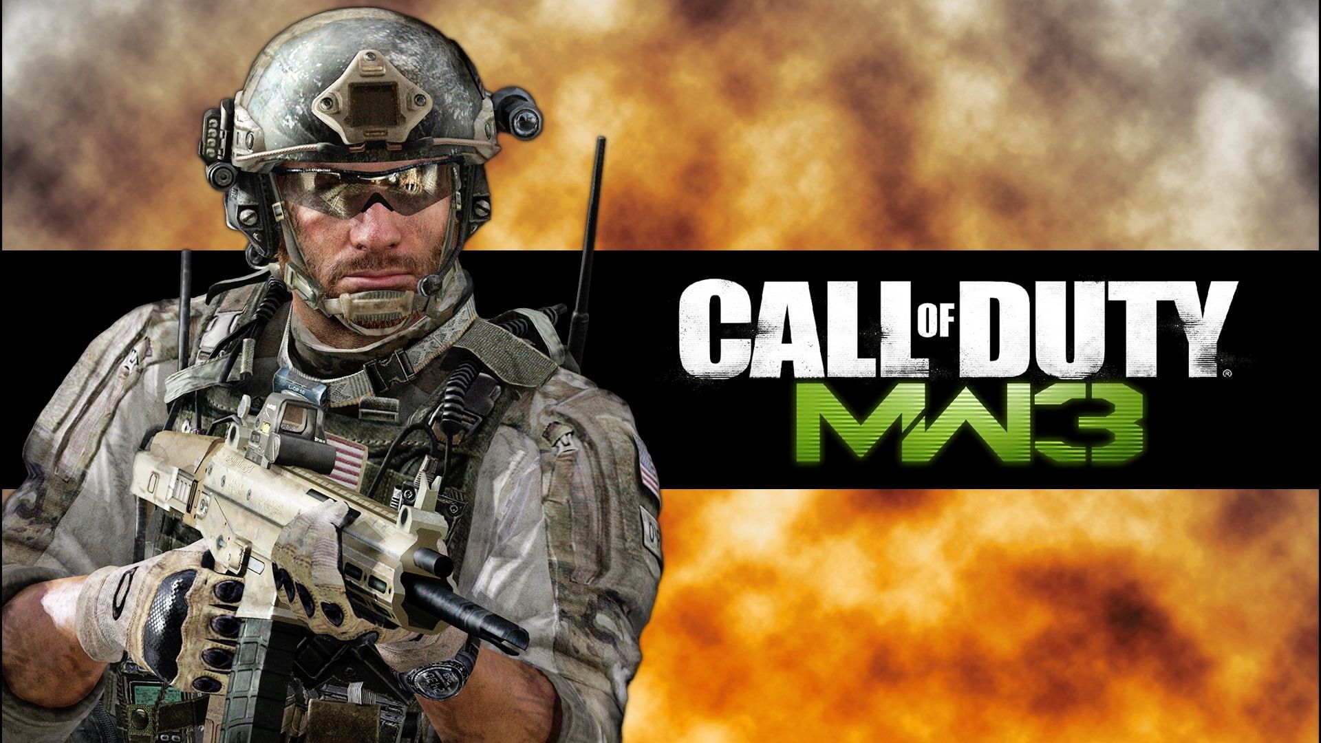 1920x1080 Wallpaper / modern, soldier, 1080P, warfare, call, duty, automatic free download