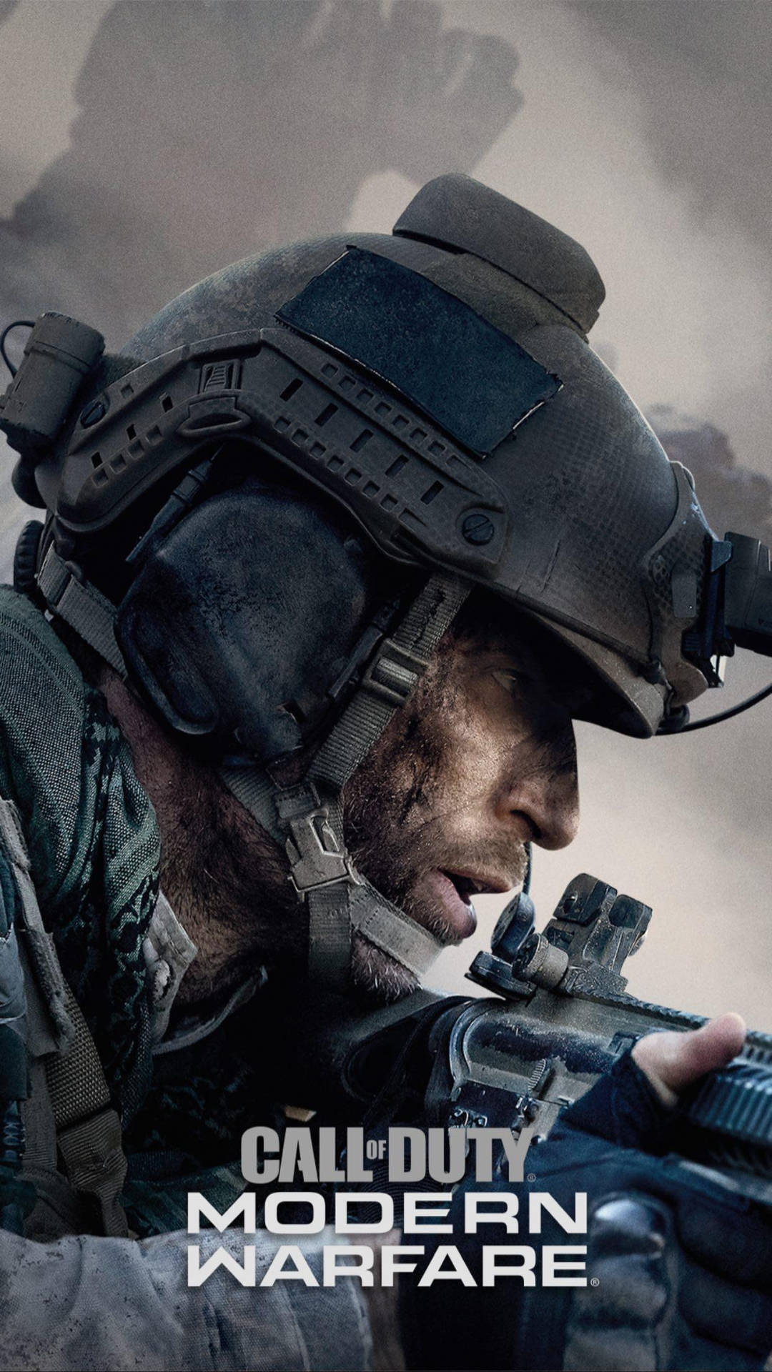 1080x1920 Download Cool Call Of Duty Modern Warfare iPhone Crawling Soldier Wallpaper