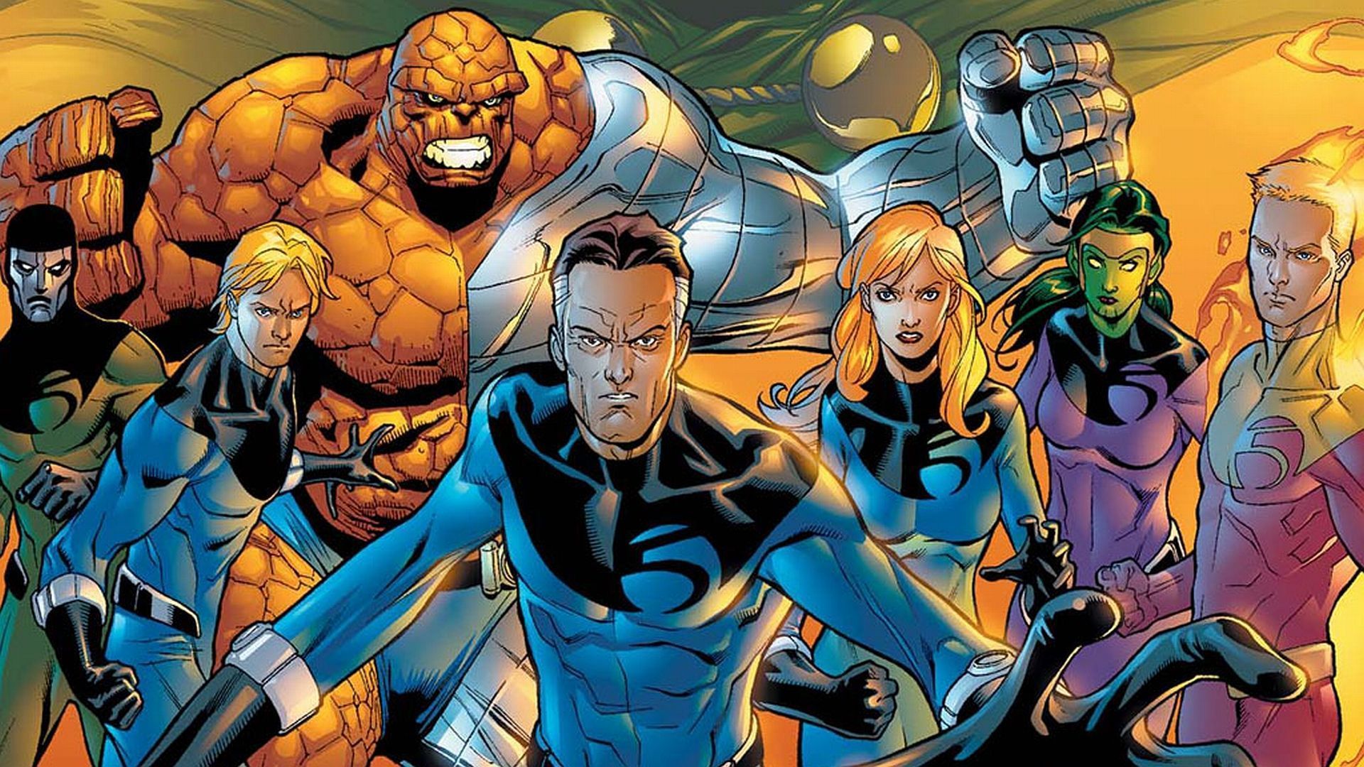 1920x1080 Ben Gimm Doctor Doom Fantastic Five Human Torch Marvel Comics Invisible Woman Johnny Storm Marvel Co Wallpaper:1920x1080