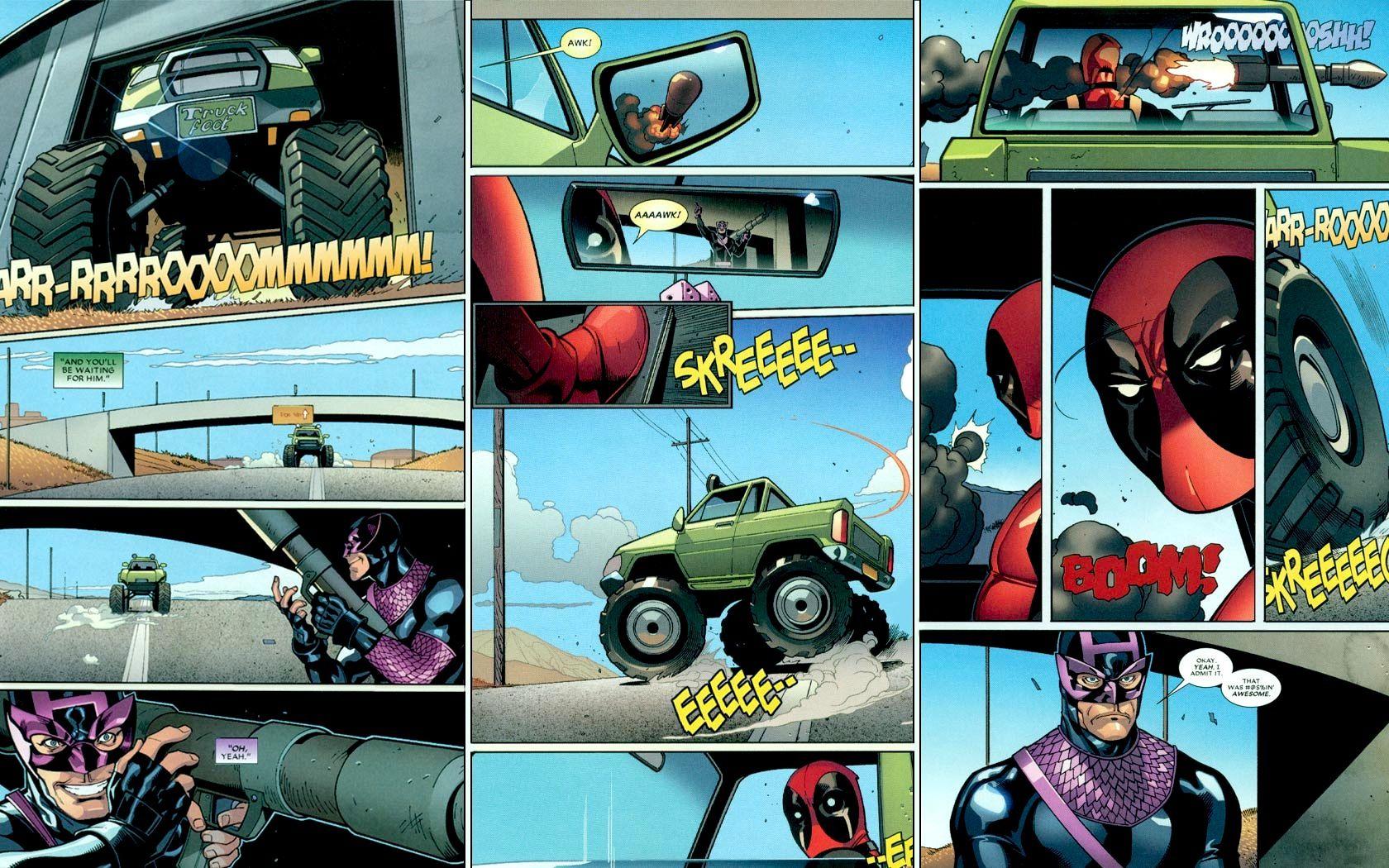 1680x1050 Comic Book Review: Hawkeye vs Deadpool