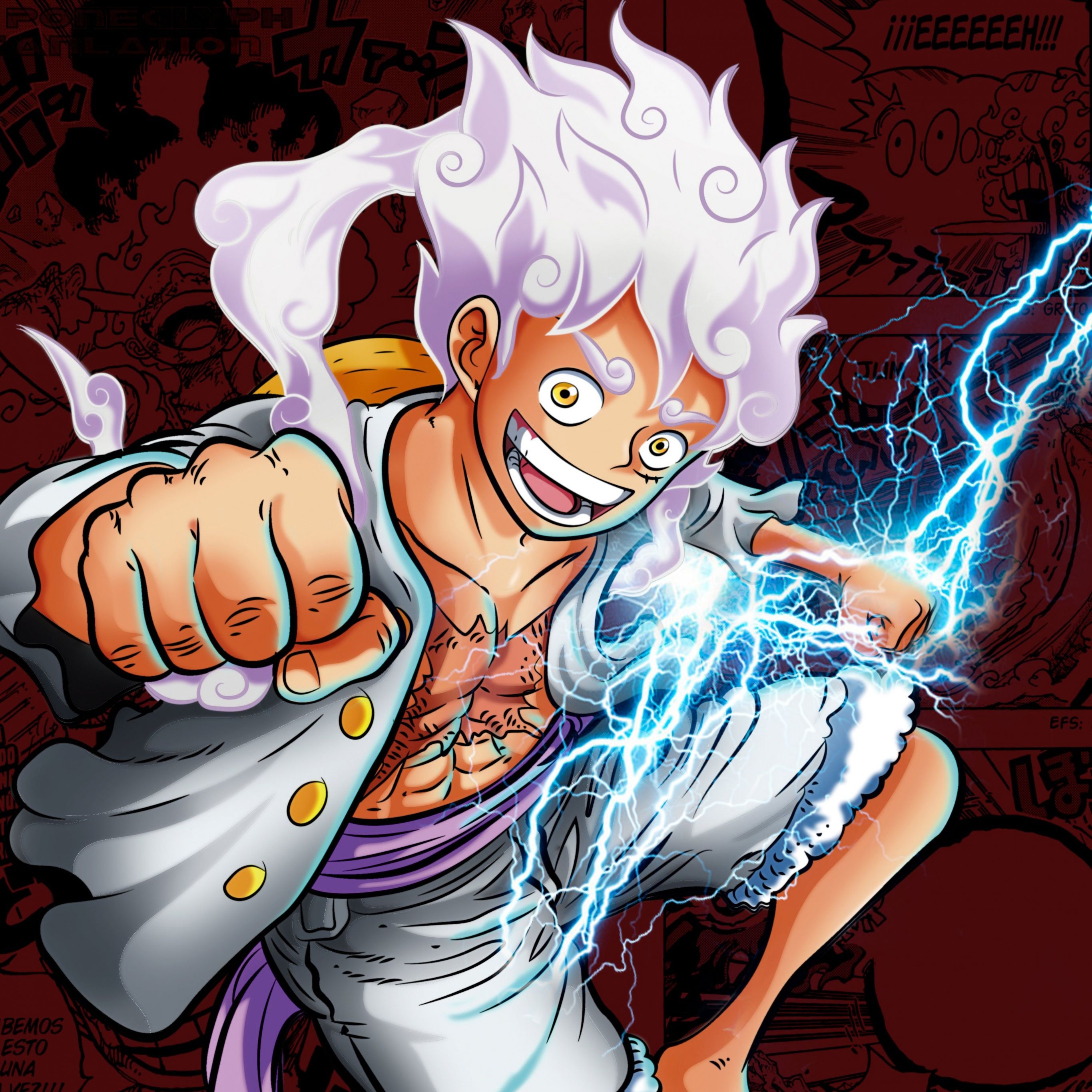 2732x2732 One Piece Wallpaper 4K, Luffy, Gear