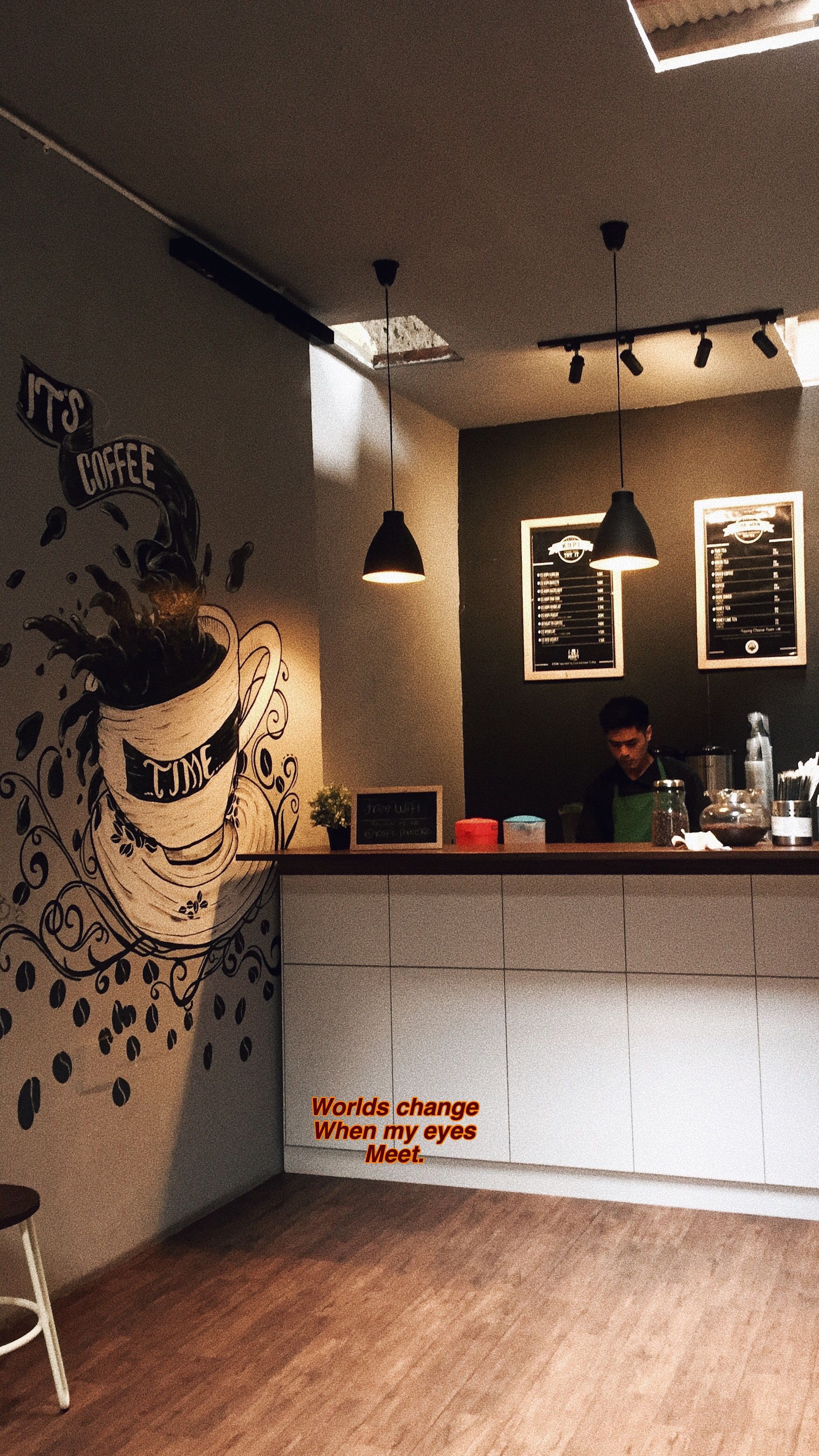 1758x3127 Mini cafe. Interior, Fotografi, Desain