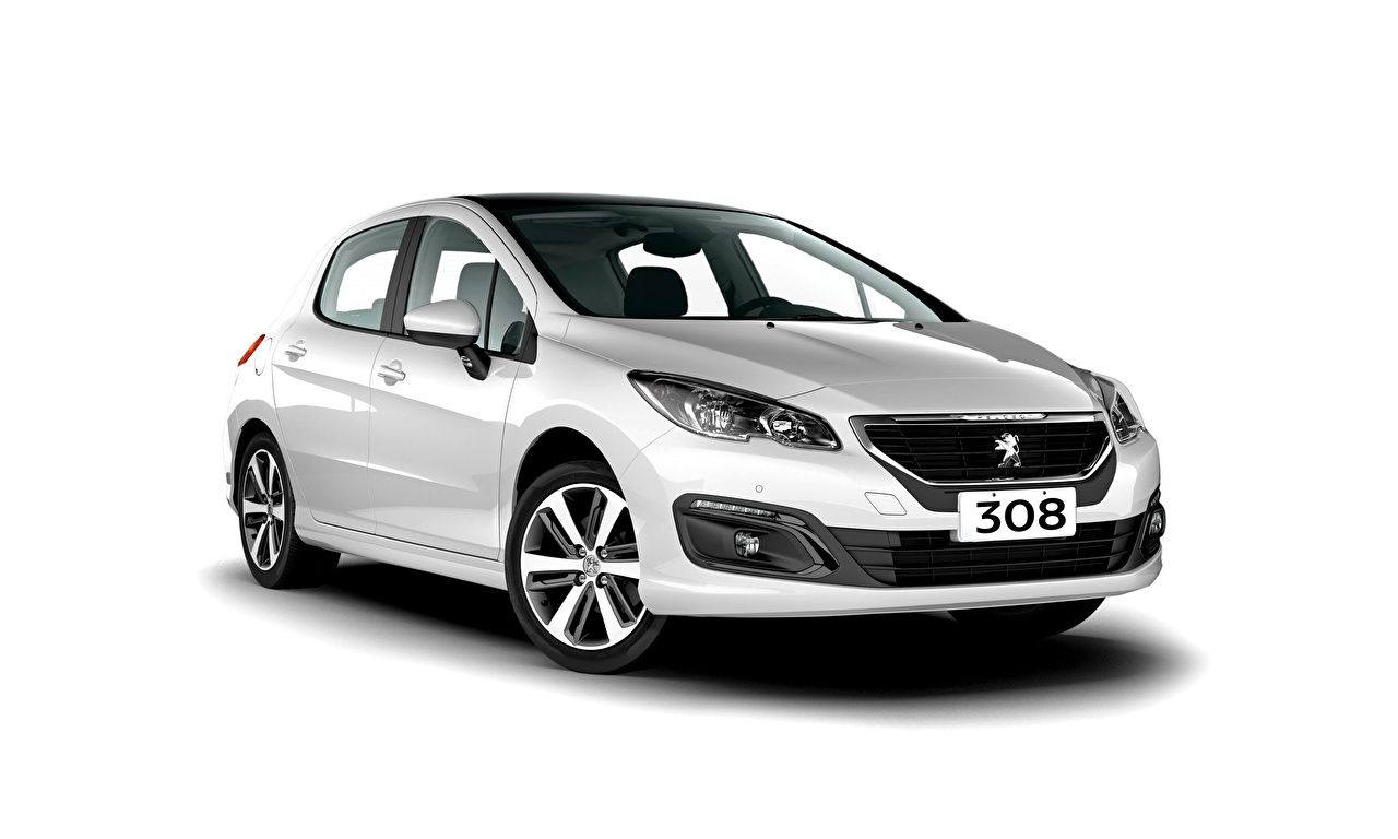 1280x768 Image Peugeot 308 White auto White background