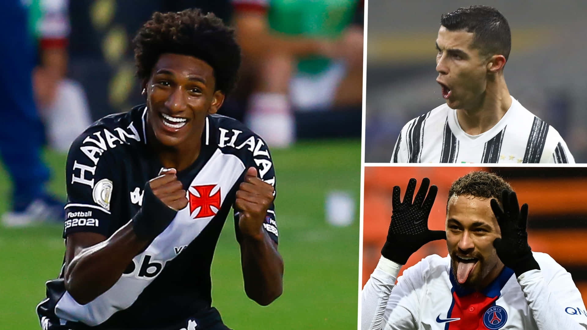 1920x1080 Download Chrisitan Ronaldo, Neymar Santos Jr. And Talles Magno Wallpaper