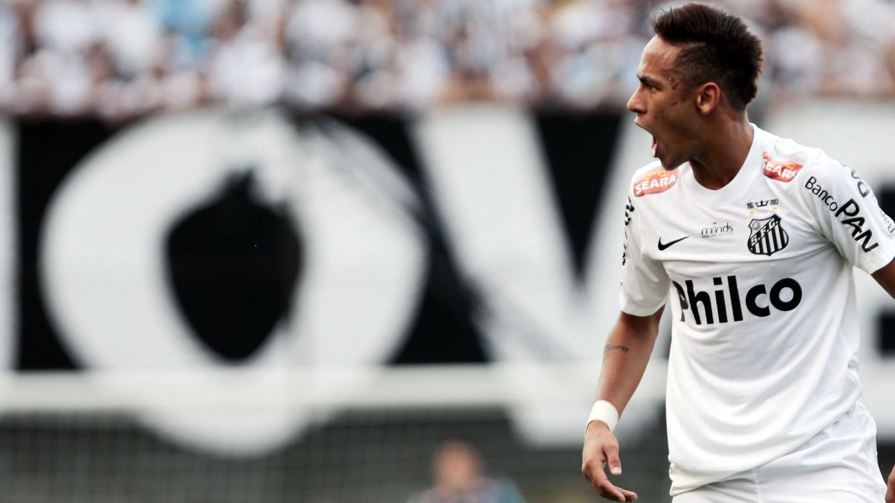 1280x720 Download wallpaper Sport, Football, Form, Brazil, Santos, Nike, Neymar, NIKE, Neymar da Silva Santos Junior, Santos Futebol Clube, section sports in resolution 1280x720
