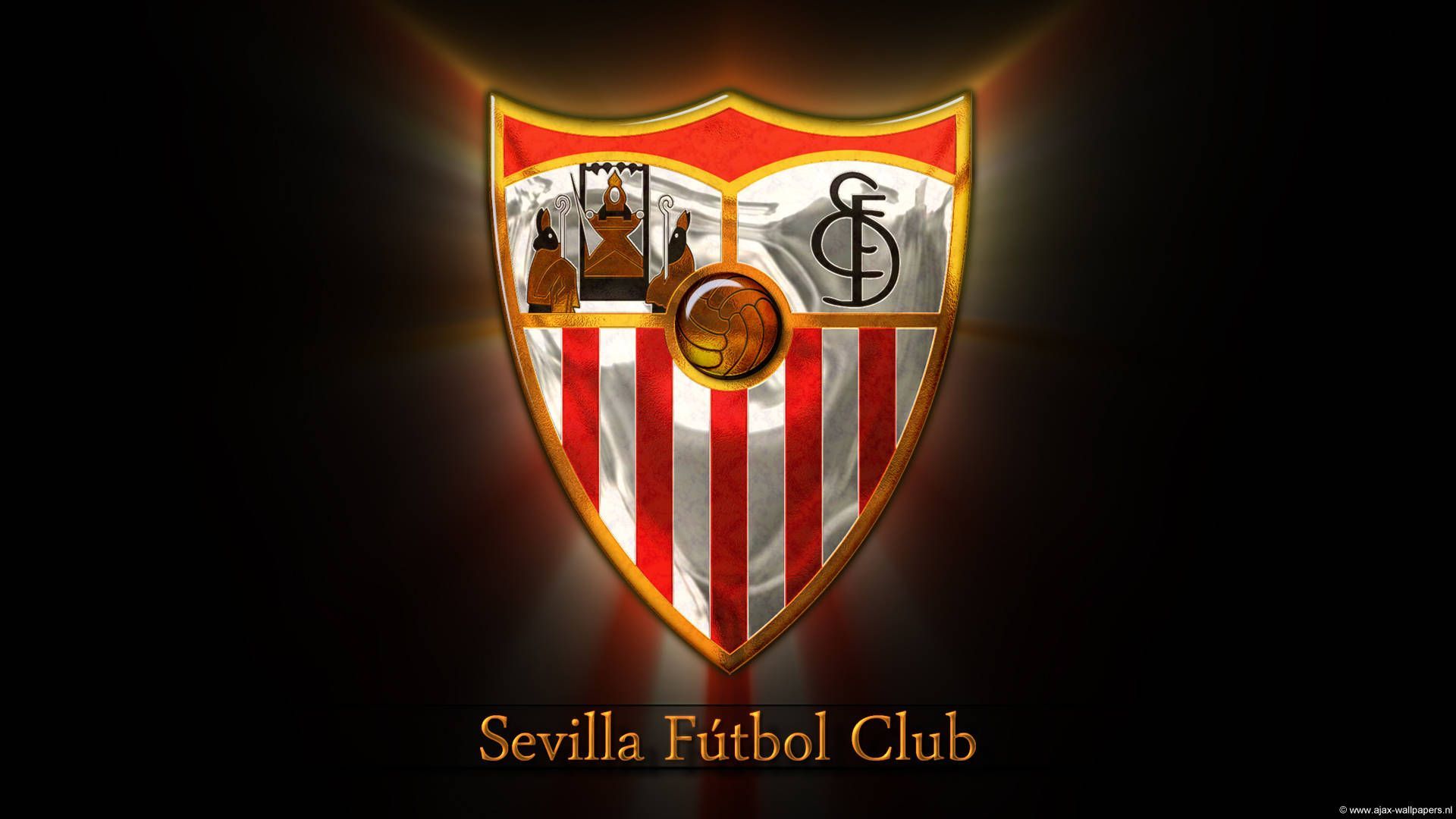 1920x1080 Download Sevilla FC Football Club Logo Wallpaper