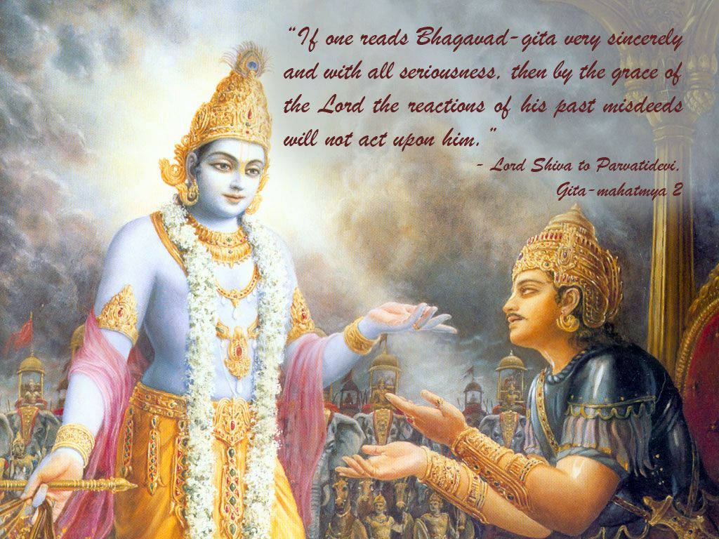 1024x768 Bhagavad Gita Wallpaper
