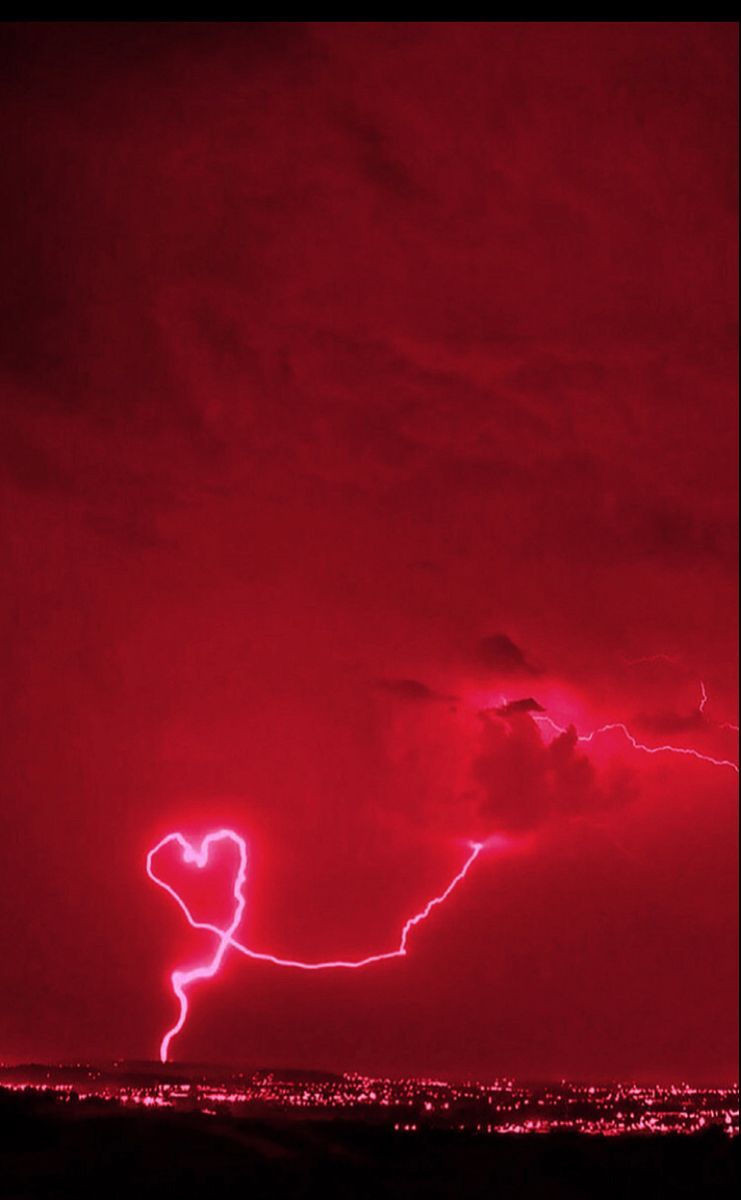 741x1200 Red lightings heart. Red thunder wallpaper, Red aesthetic, Dark academia aesthetic tips
