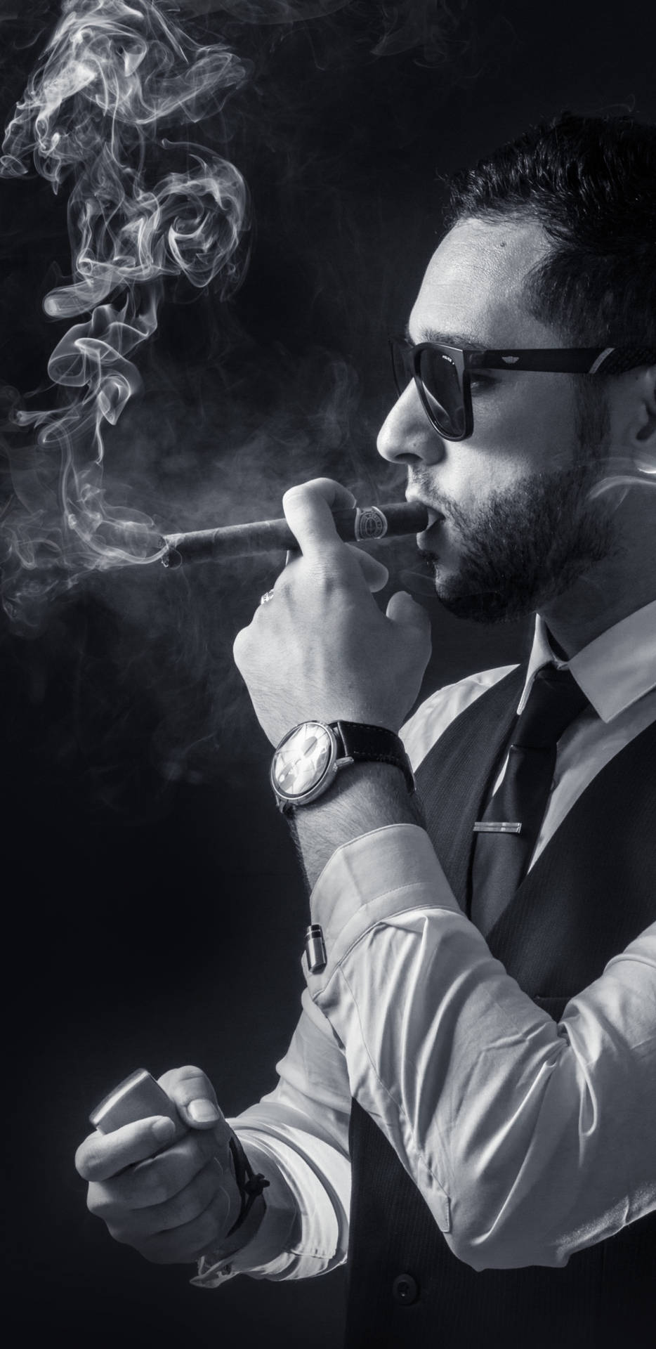 934x1920 Download Smoking Men Phone Wallpaper