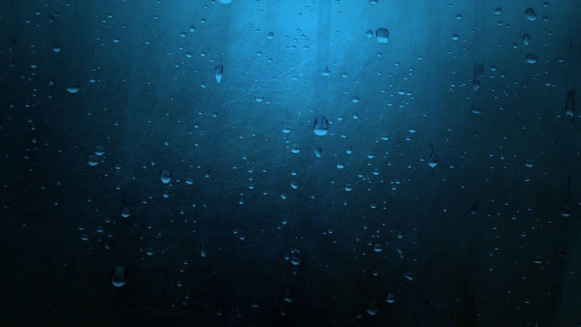 1920x1080 Desktop Wallpaper Simple Clean Rain Drops Blue Surface, HD Image, Picture, Background, 5pidvd