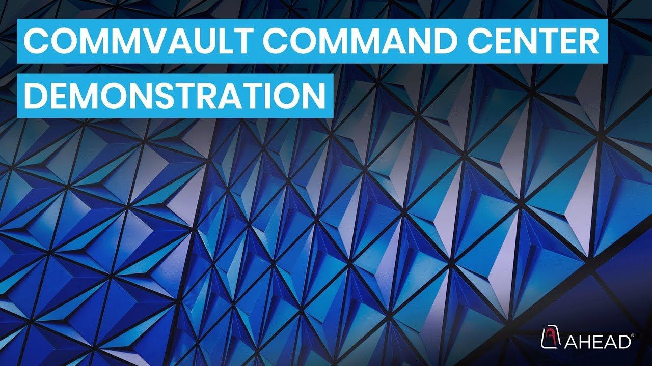 1280x720 Commvault Command Center Demo