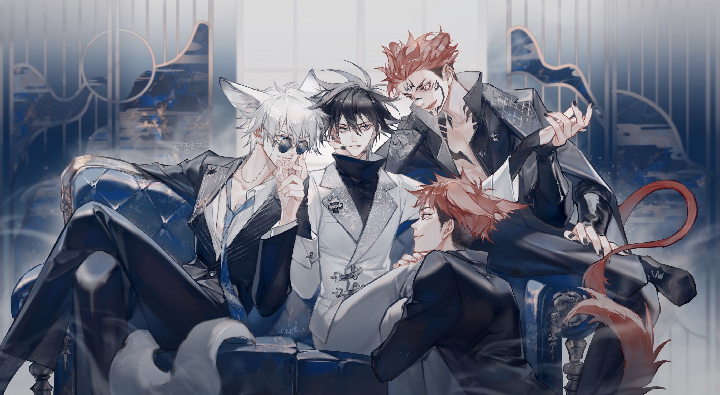 2736x1500 Jujutsu Kaisen HD, Megumi Fushiguro, Satoru Gojo, Sukuna (Jujutsu Kaisen), Yuji Itadori Gallery HD Wallpaper