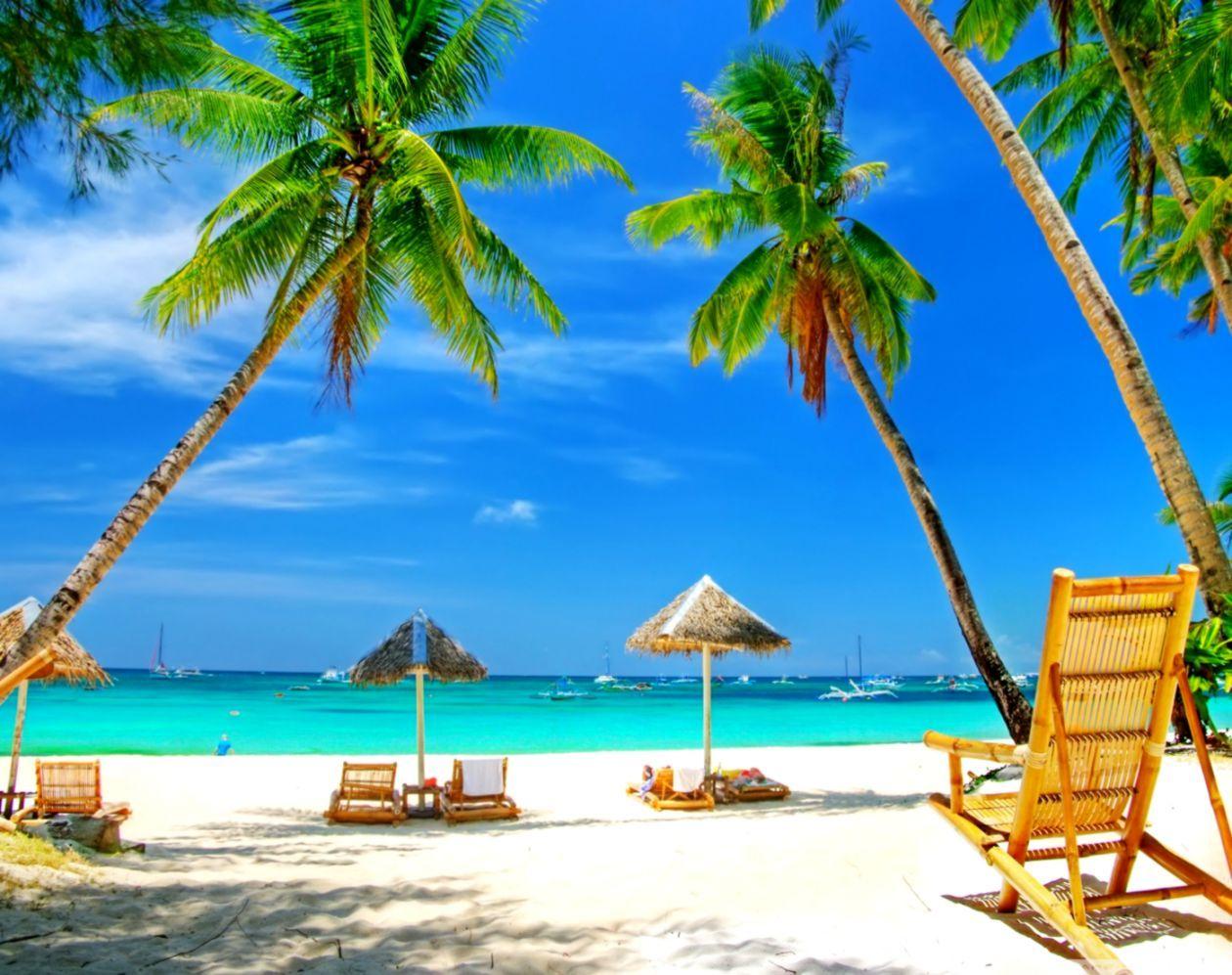 1260x997 Summer Beach Paradise Wallpaper
