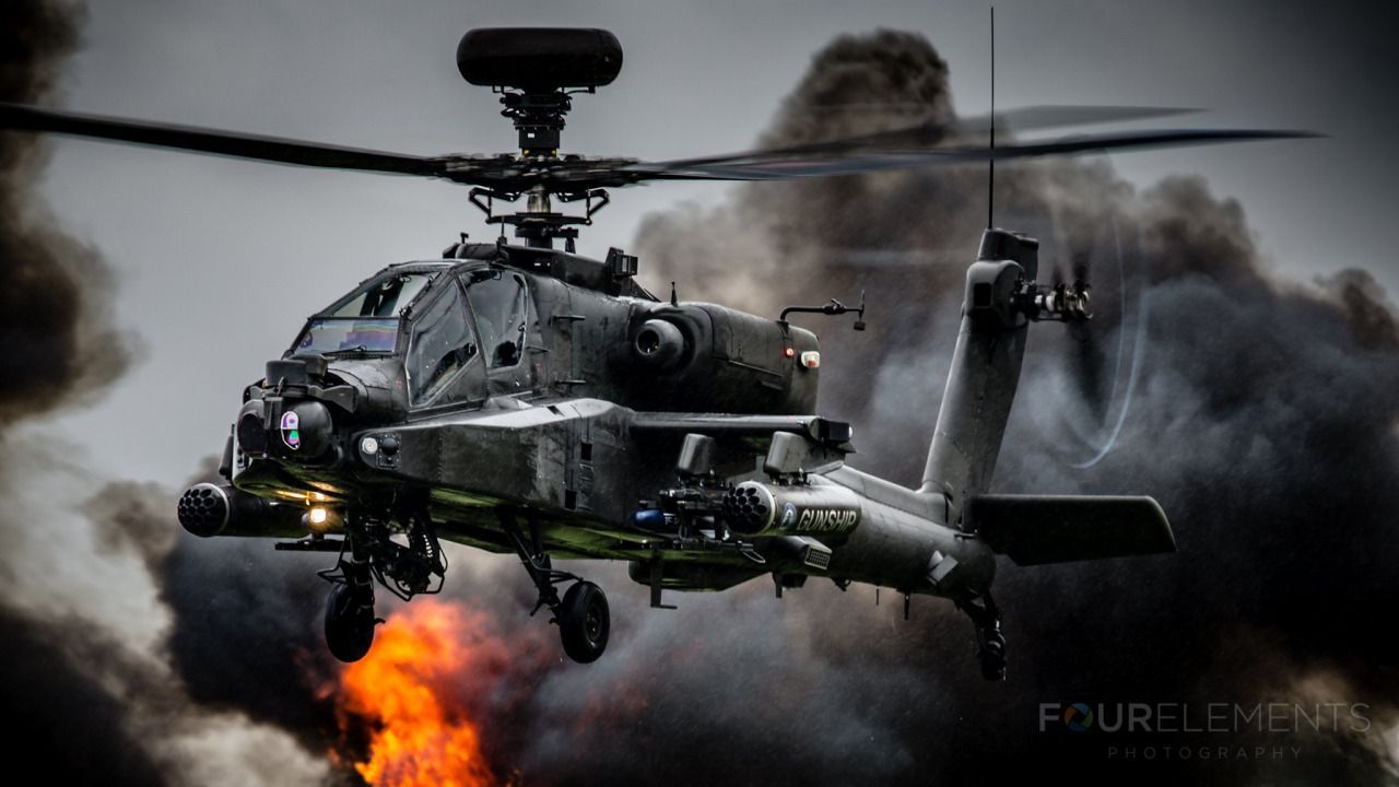 1280x720 Aerospace Picture. Air show, Apache, Air
