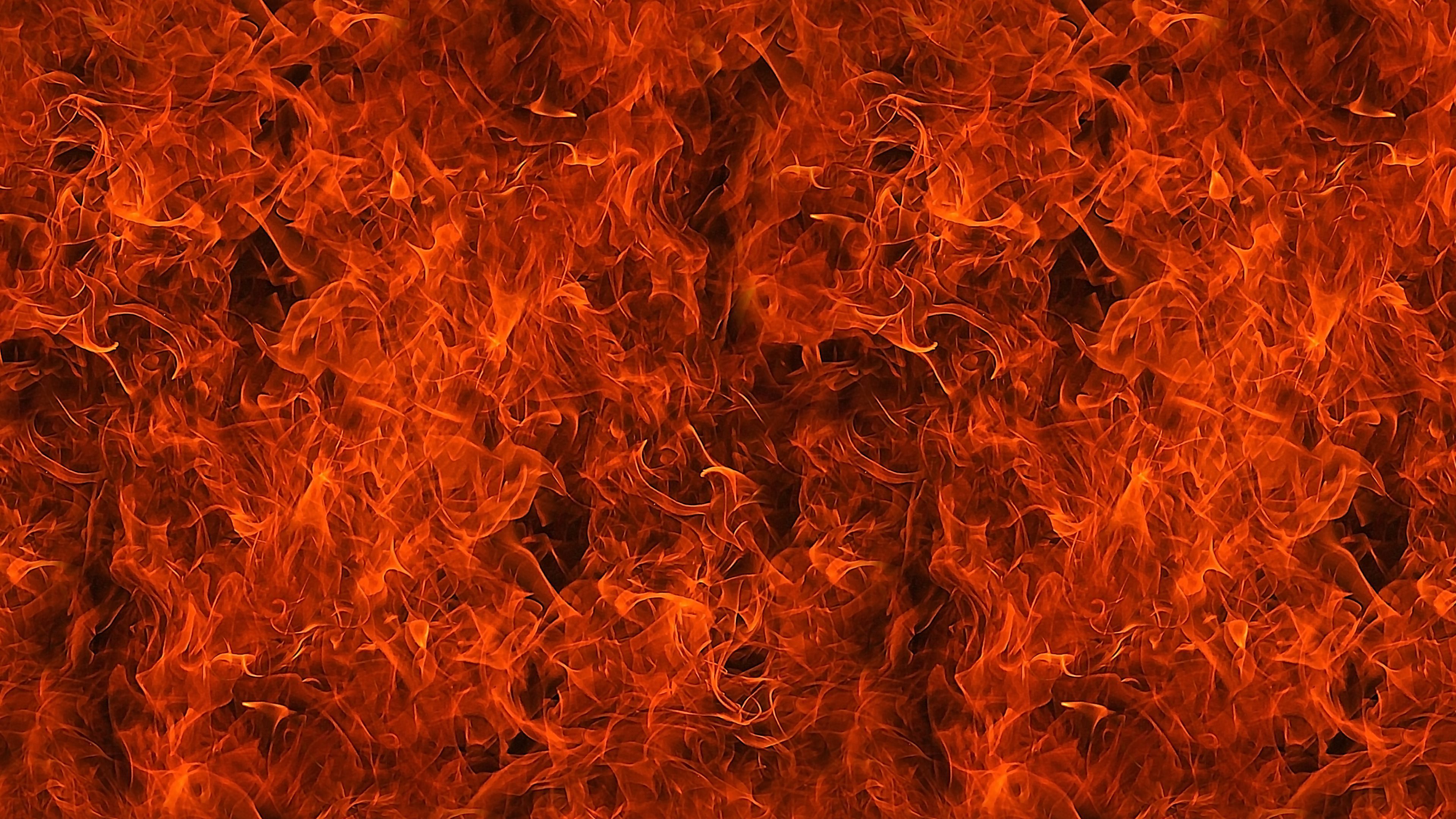 3840x2160 Red hot fire flames texture to download