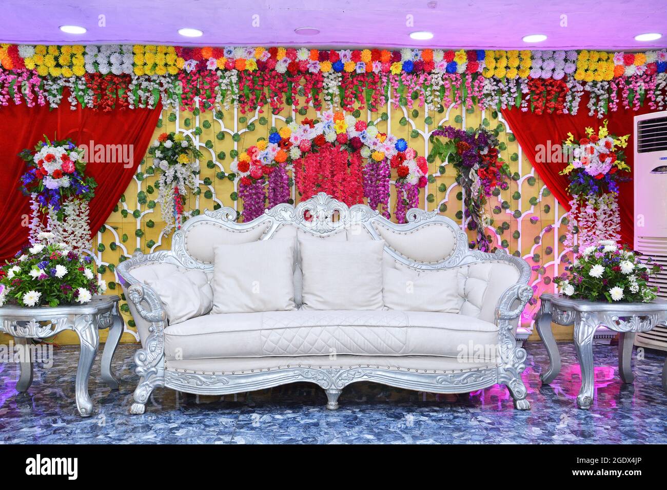 1300x956 Free download Banquet Hall Stage Decorated with flowers Marriage Bride and [1300x956] for your Desktop, Mobile & Tablet. Explore Wedding Stage Wallpaper. Stage Background Image, Wedding Wallpaper, Wedding Background