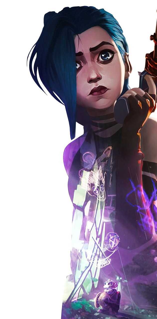 630x1280 Jinx Arcane Wallpaper