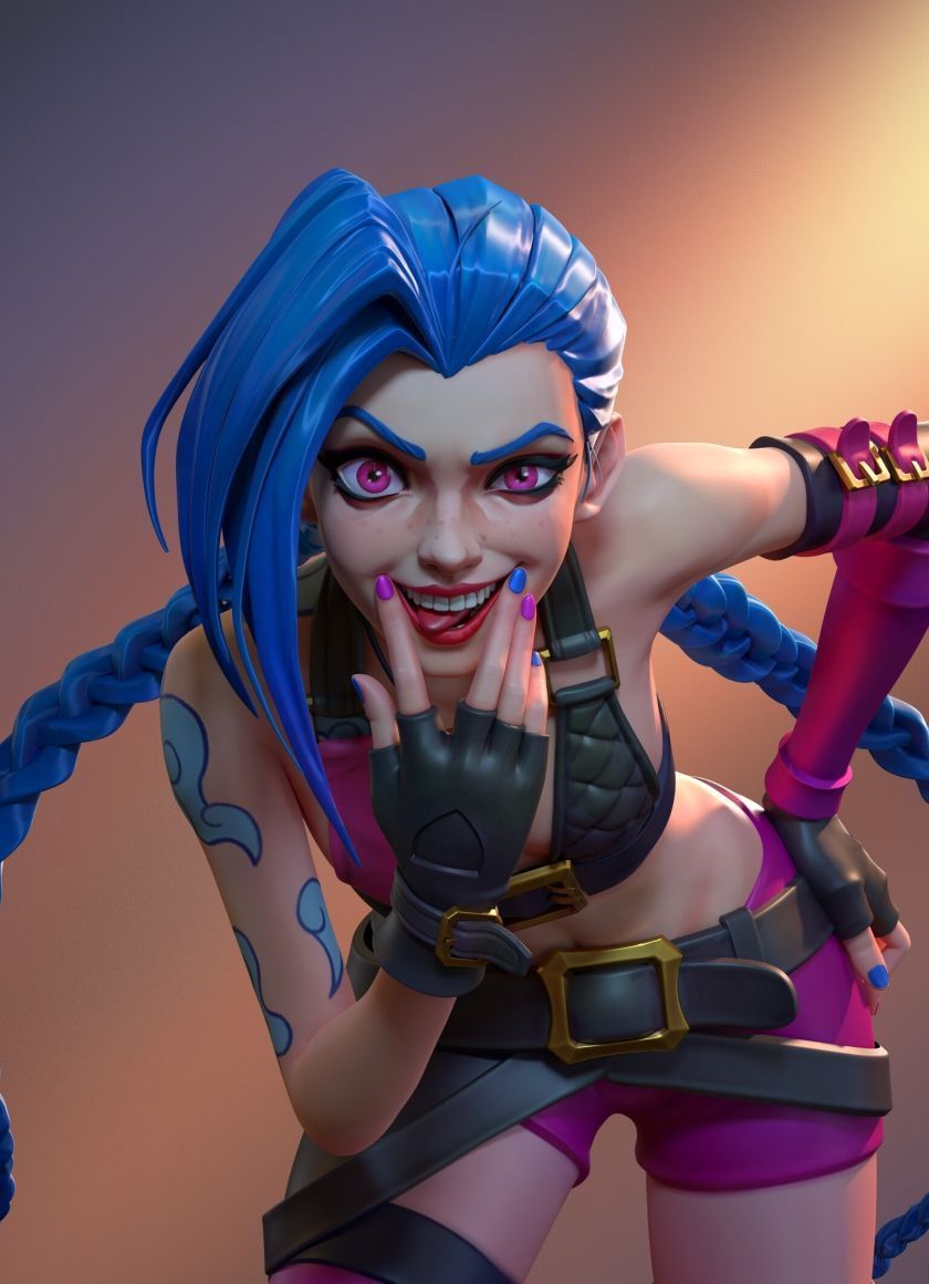 840x1160 Download wallpaper 840x1160 jinx, arcane, artwork, iphone iphone 4s, ipod touch, 840x1160 HD background, 27710