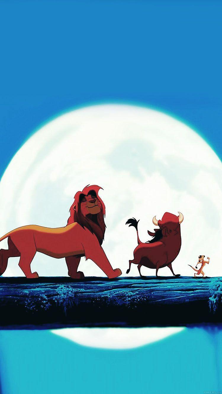 750x1334 HAKUNA MATATA DISNEY LIONKING ILLUST ART WALLPAPER HD IPHONE