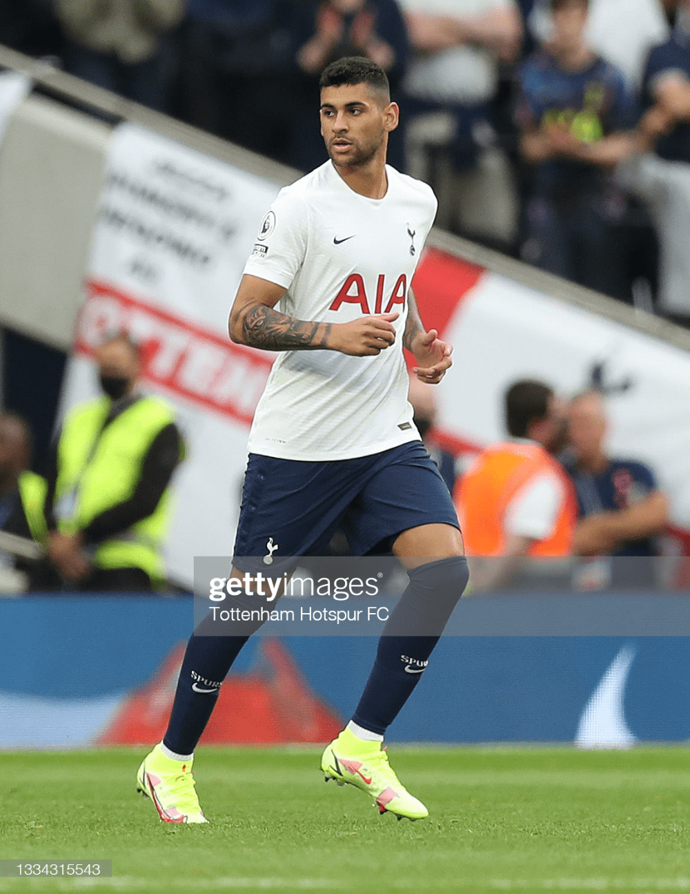 1000x1295 Cristian Romero of Tottenham Hotspur during the Premier League match. Tottenham, Tottenham hotspur, Premier league matches