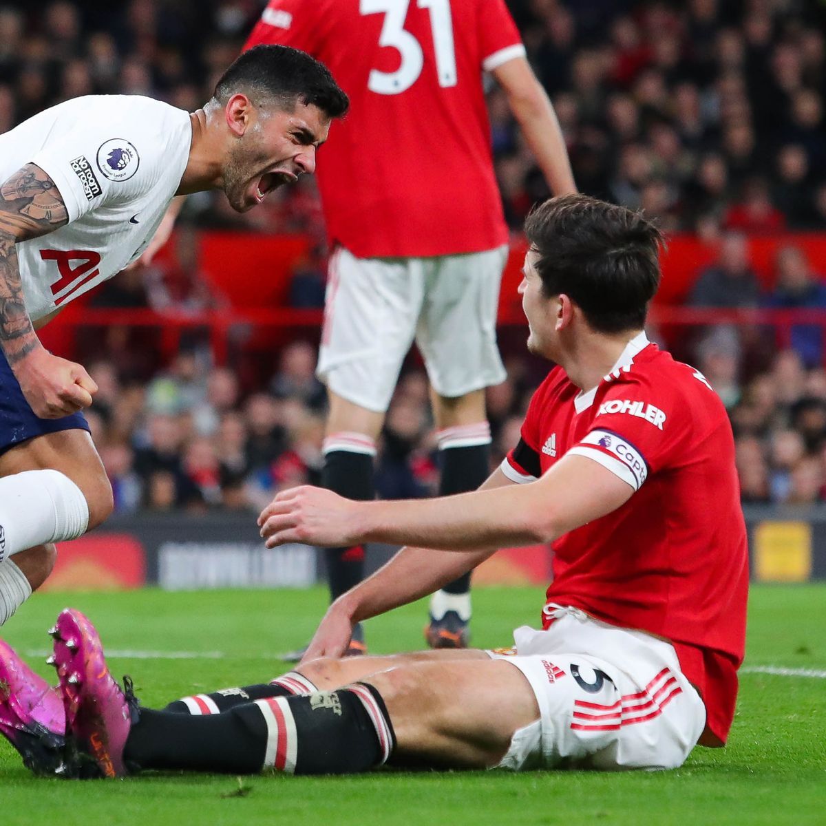 1200x1200 Cristian Romero called 's***house' for Harry Maguire taunt
