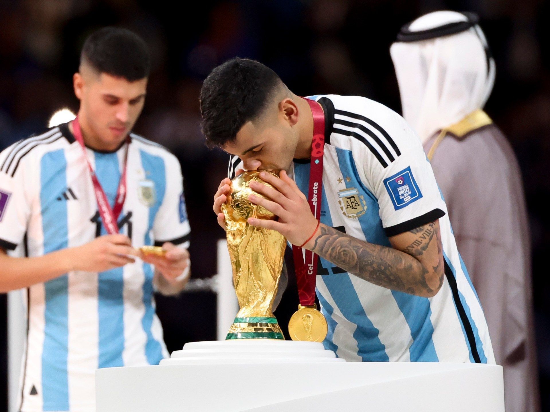 1920x1440 Cristian Romero's dad reveals Tottenham have told Argentina star to report back for Premier League duty just 72 hours after World Cup triumph - 'He won't have much time to enjoy himself'