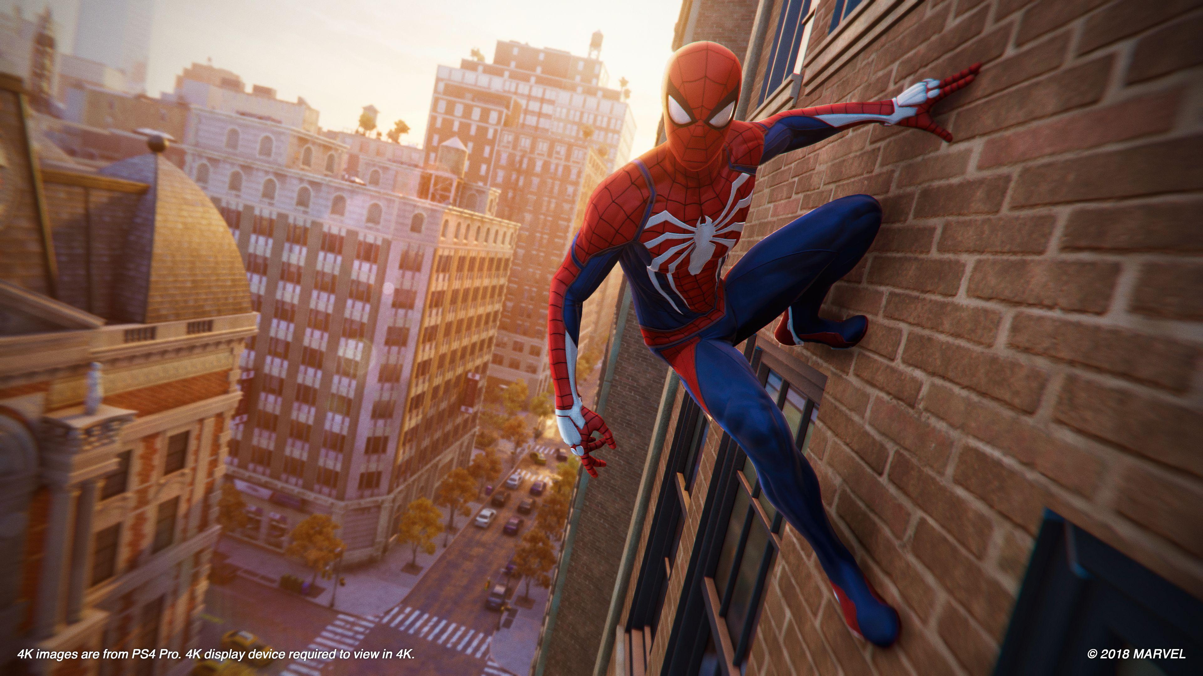 3840x2160 Marvel's Spider Man (PS4) Wall Hang 4k Ultra HD Wallpaper