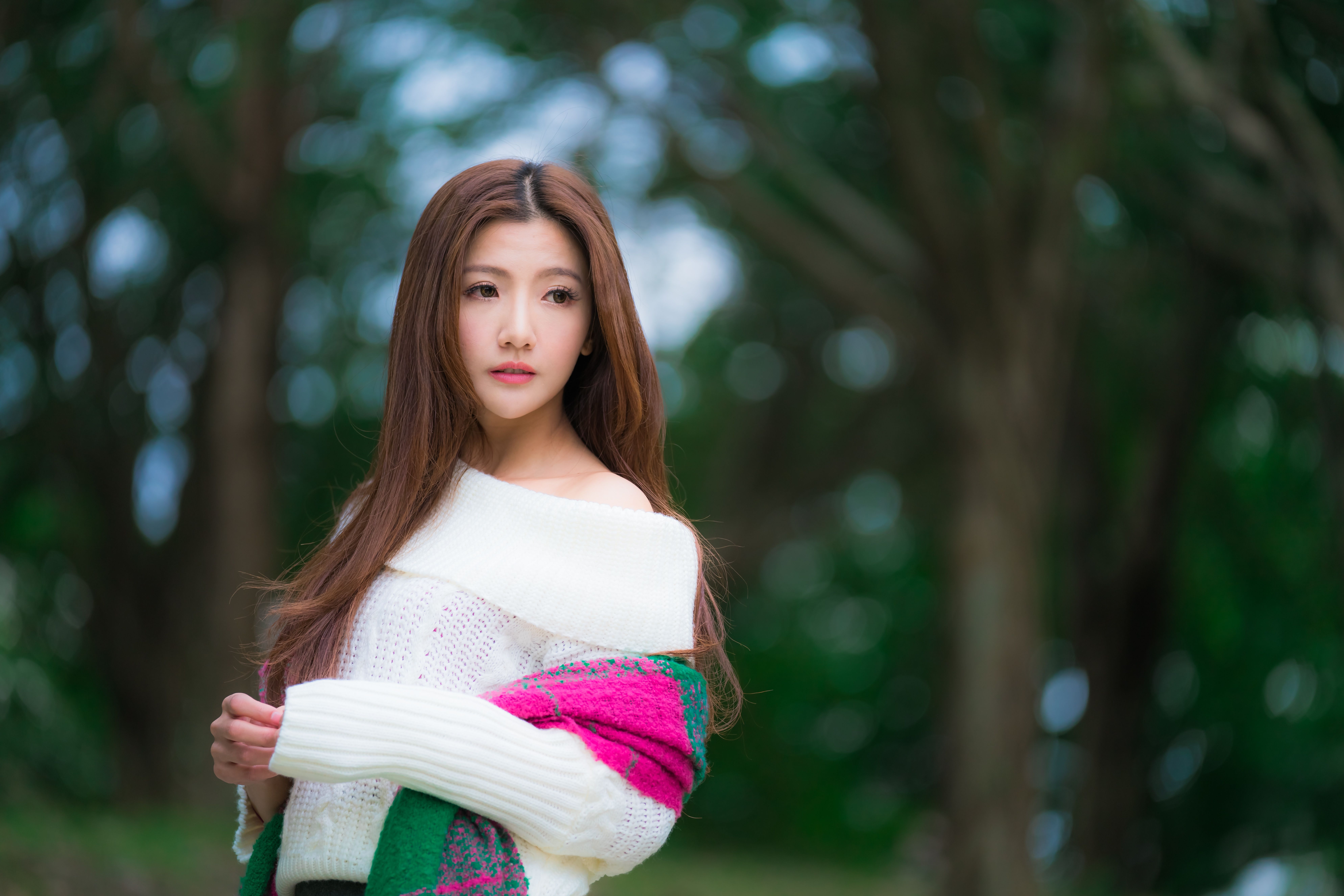 7952x5304 Women Asian 8k Ultra HD Wallpaper