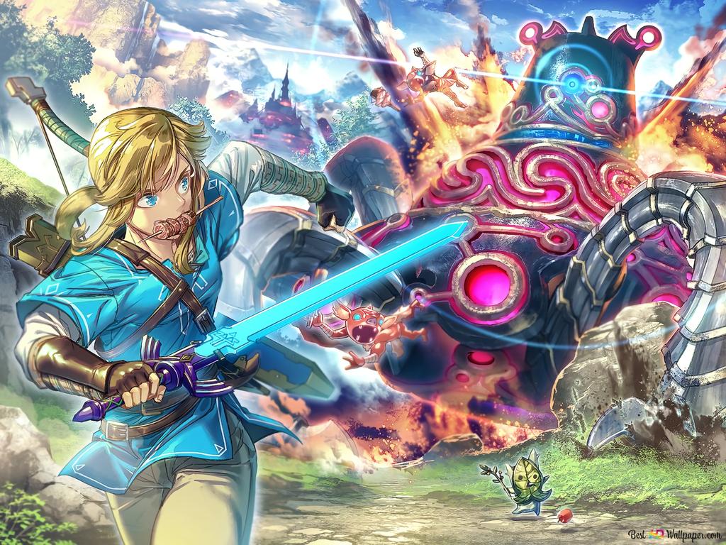 1024x768 The Legend of Zelda: Breath of the Wild : Link 2K wallpaper download