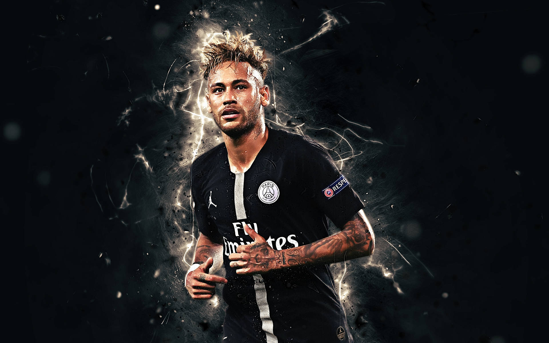 1920x1200 Download Neymar Jr Black Fly Emirates Wallpaper