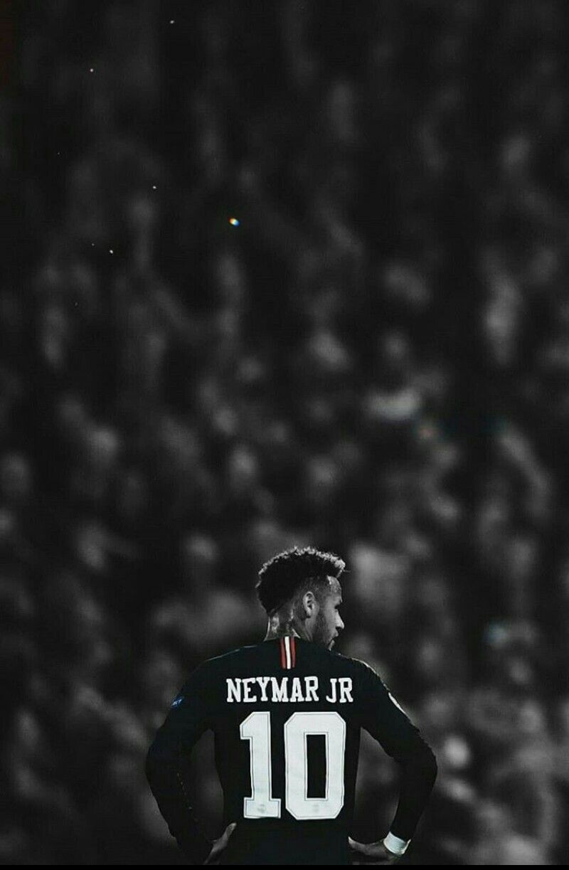 800x1223 Neymar Black And White Wallpaper