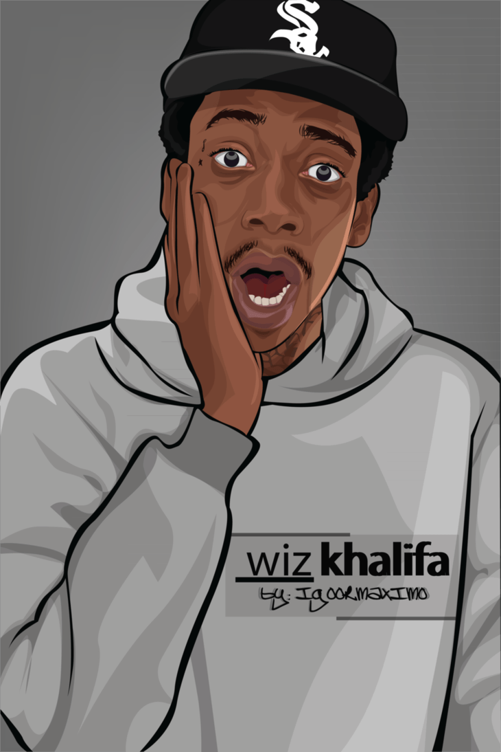 730x1094 Picture of Wiz Khalifa Cartoon Drawing