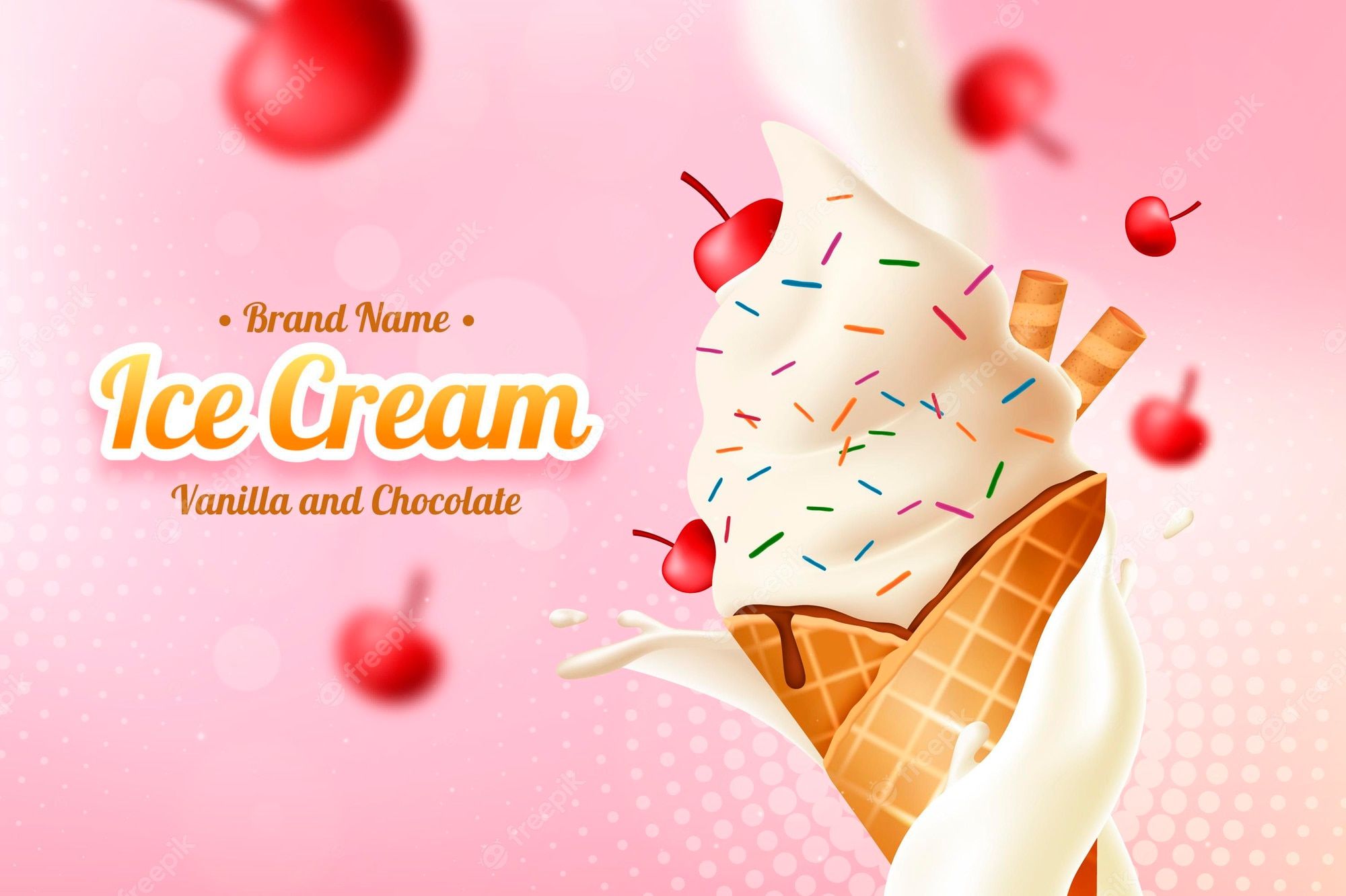 2000x1333 Ice Cream Background Image