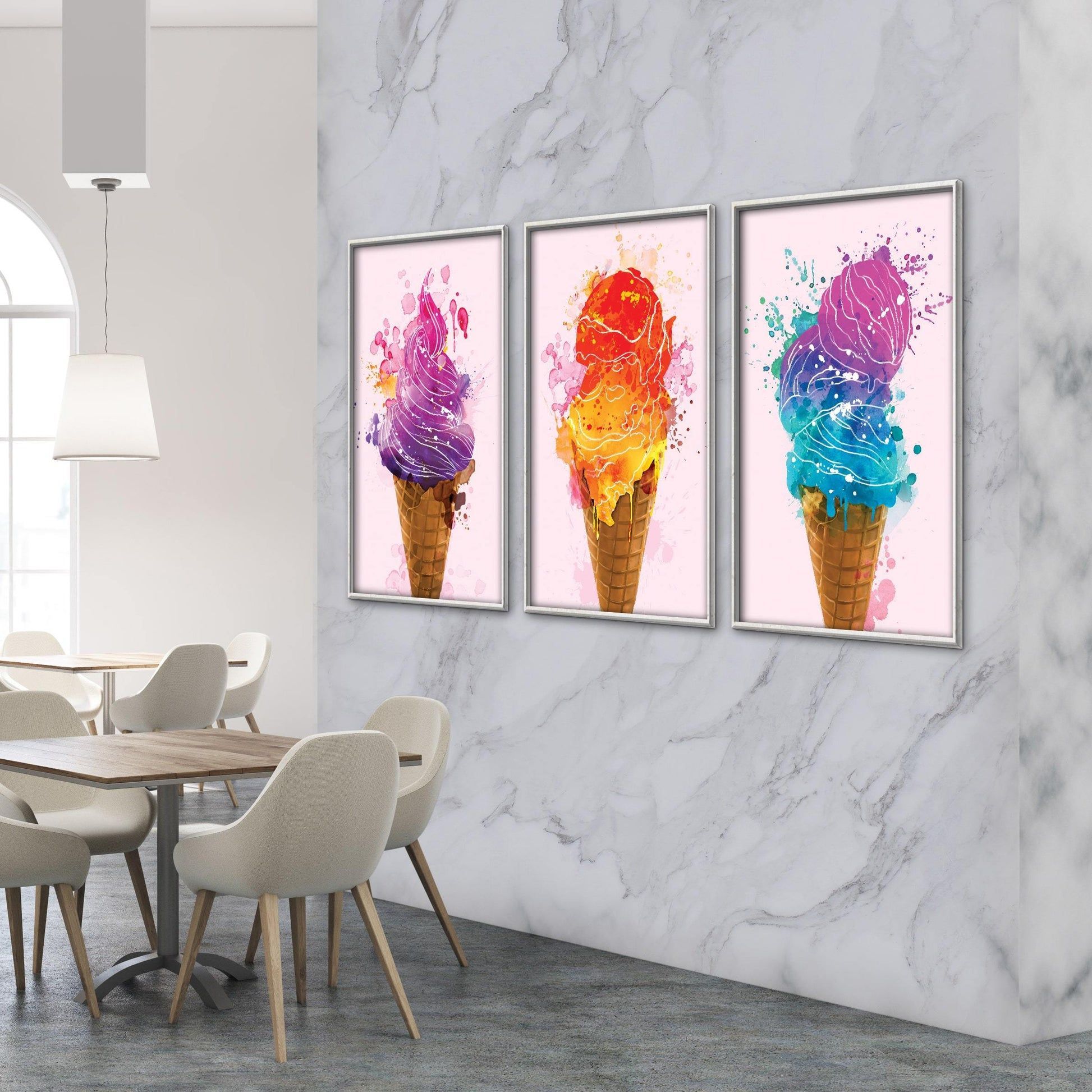 1946x1946 Ice Cream Parlor Canvas