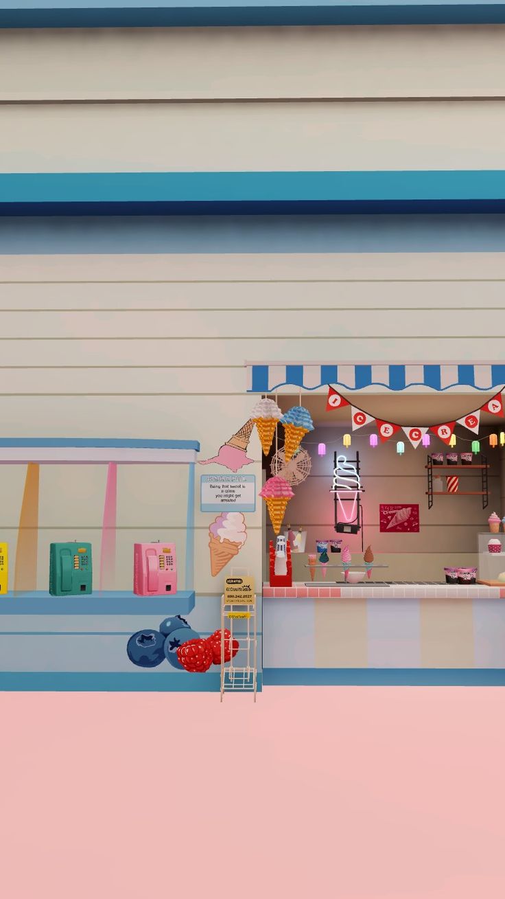 736x1309 background zepeto •ice cream. Cenário anime, Wallpaper, Lugares