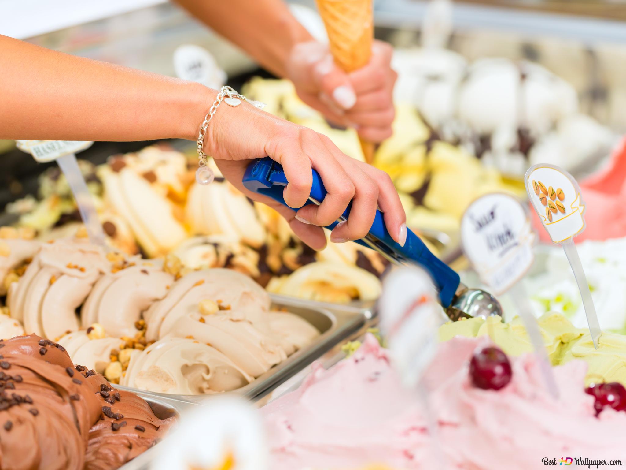 2048x1536 Ice cream shop 4K wallpaper download