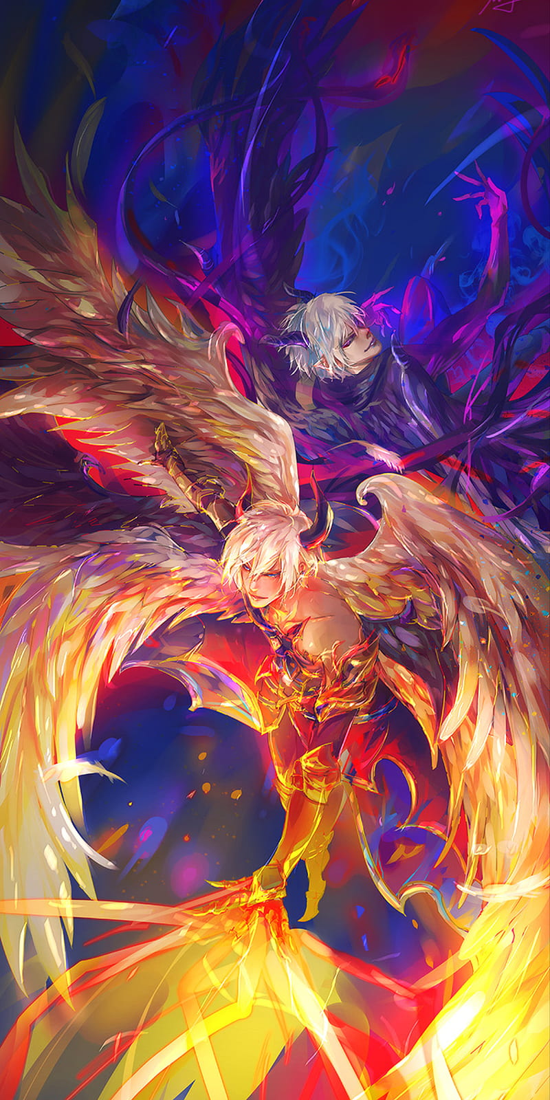 800x1600 HD shingeki no bahamut wallpaper