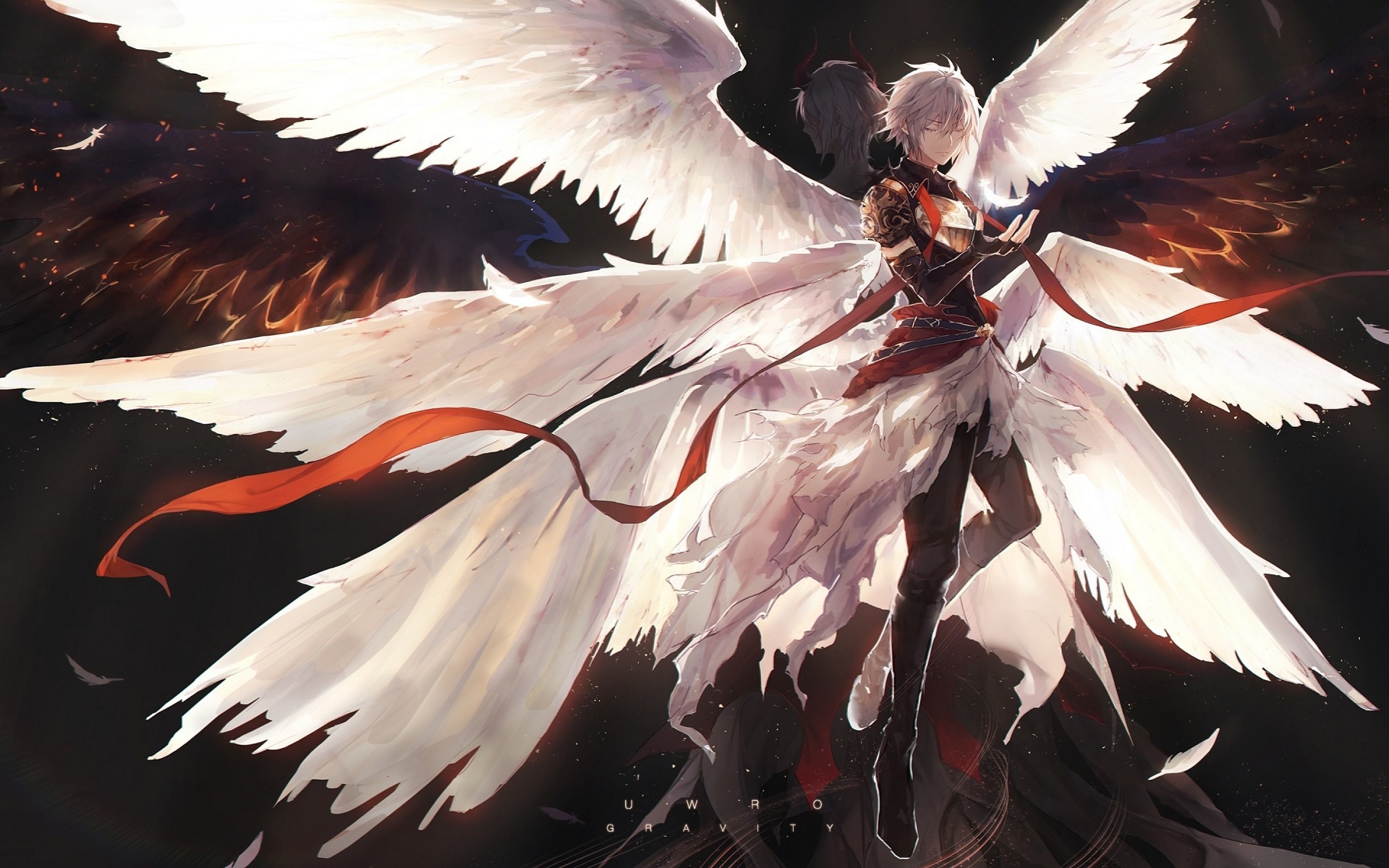 1920x1200 Download wallpaper Shingeki no Bahamut, Genesis, Amira, main character, japanese manga, anime characters for desktop with resolution 1920x1200. High Quality HD picture wallpaper