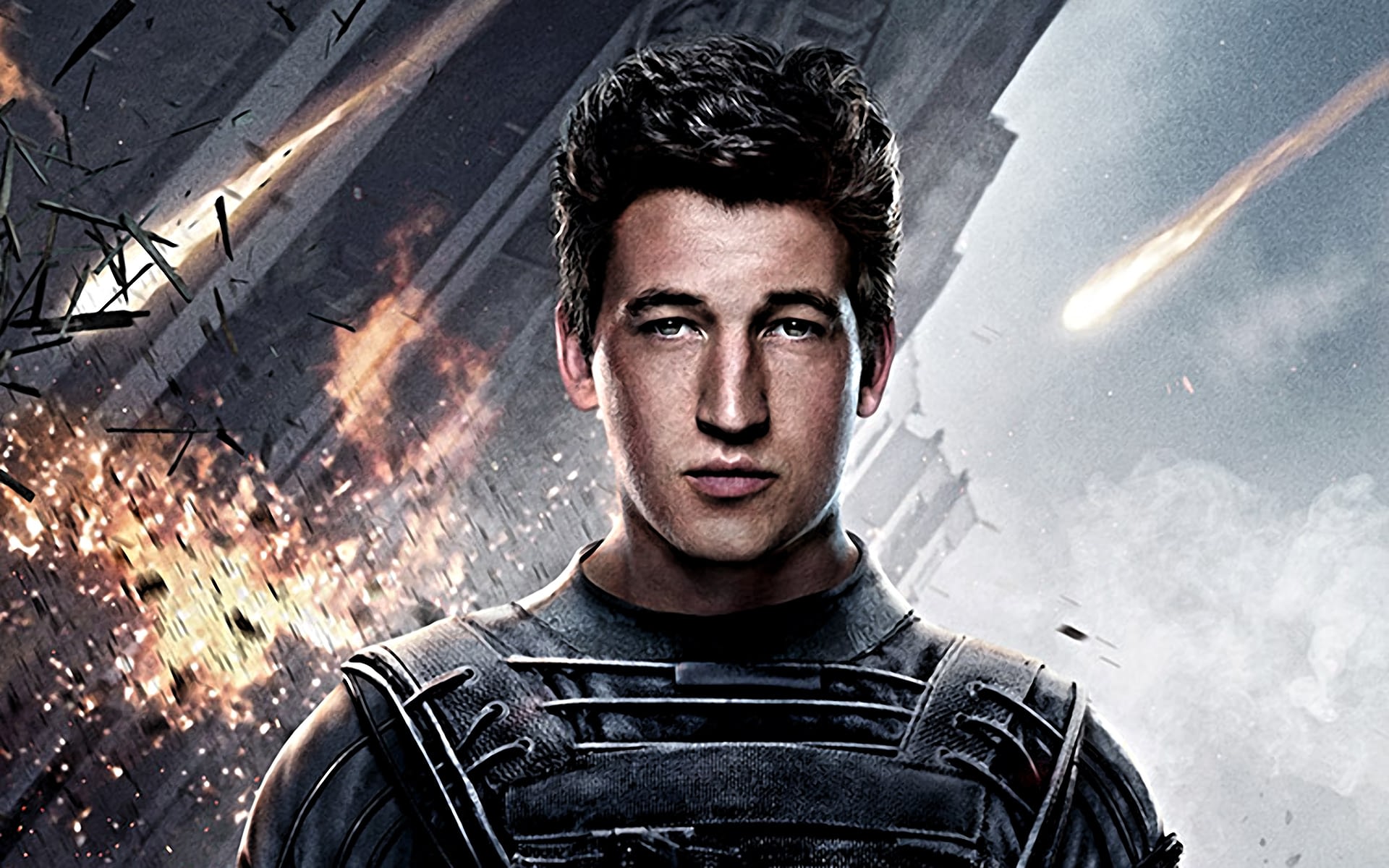 1920x1200 Miles Teller As Mr. Fantastic In Fantastic Four Poster Wallpaper 1