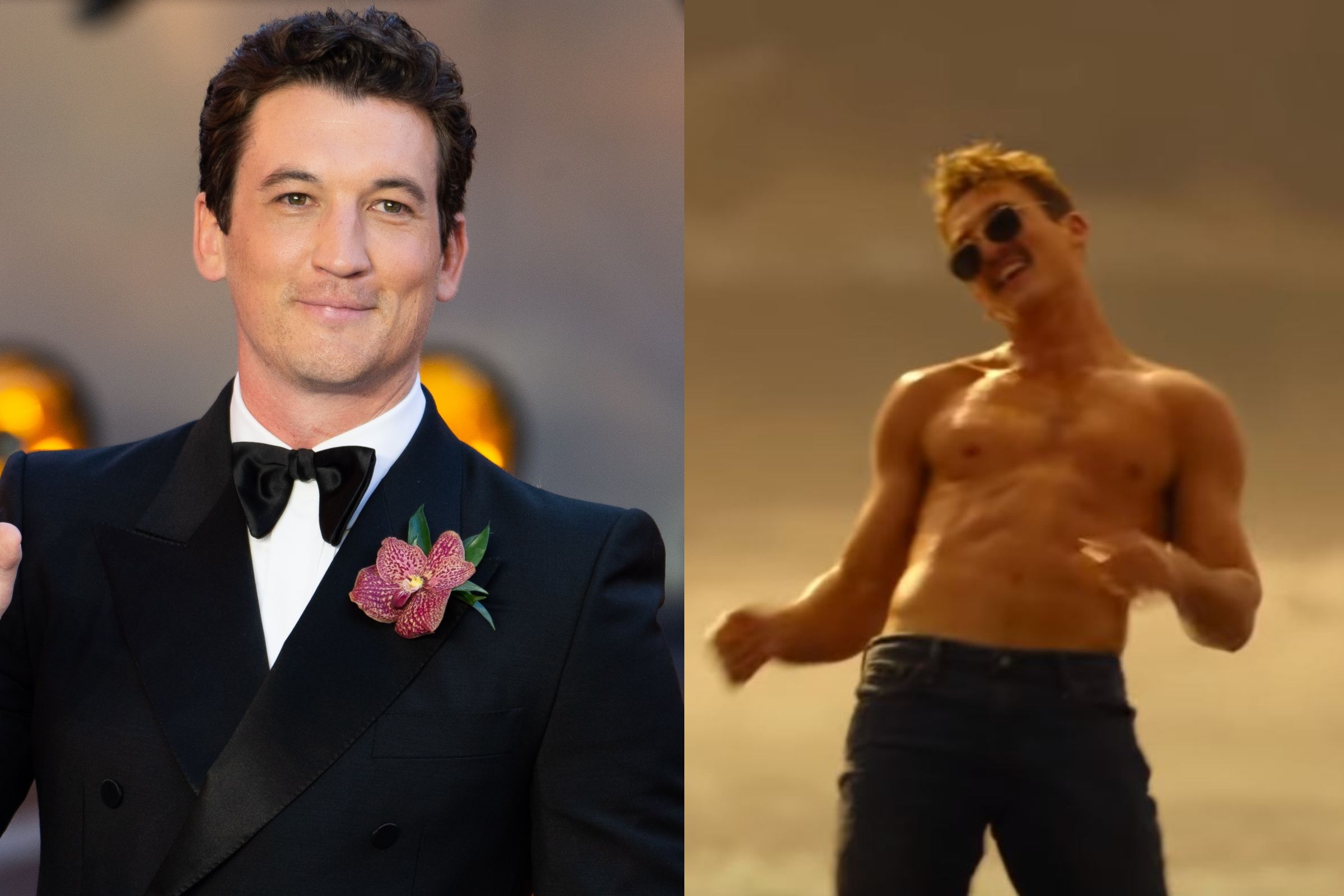 2400x1600 Miles Teller Shirtless Beach Scene in 'Top Gun: Maverick' Dominates TikTok