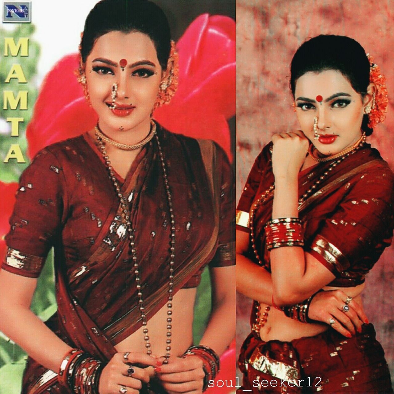 1280x1280 Mamta Kulkarni. Saree look, Kashta saree, Saree