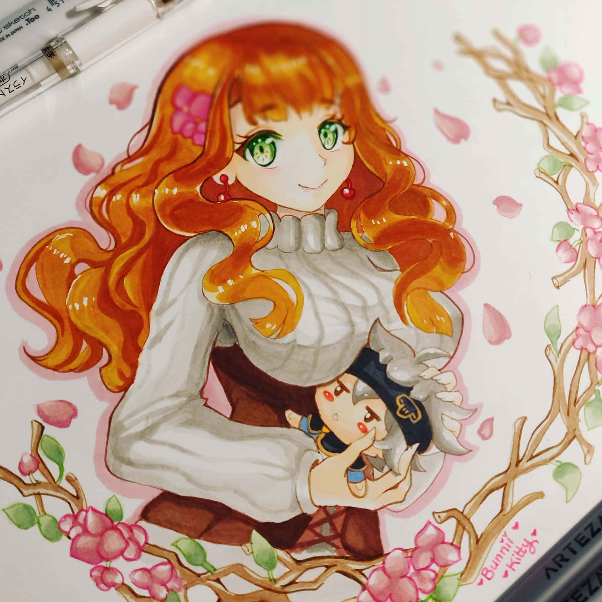 1920x1920 Download Caption: Majestic Mimosa Vermillion Wallpaper