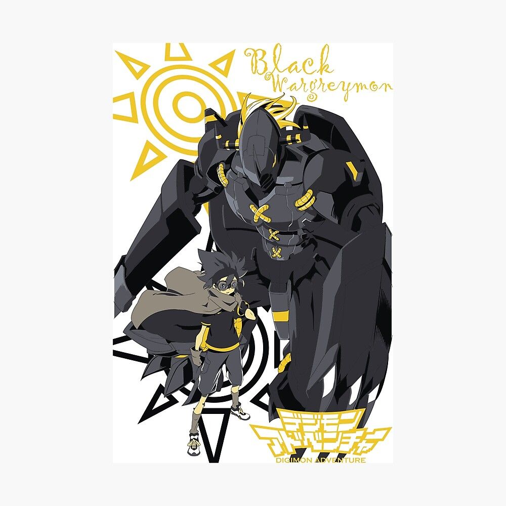 1000x1000 Black Wargreymon Poster