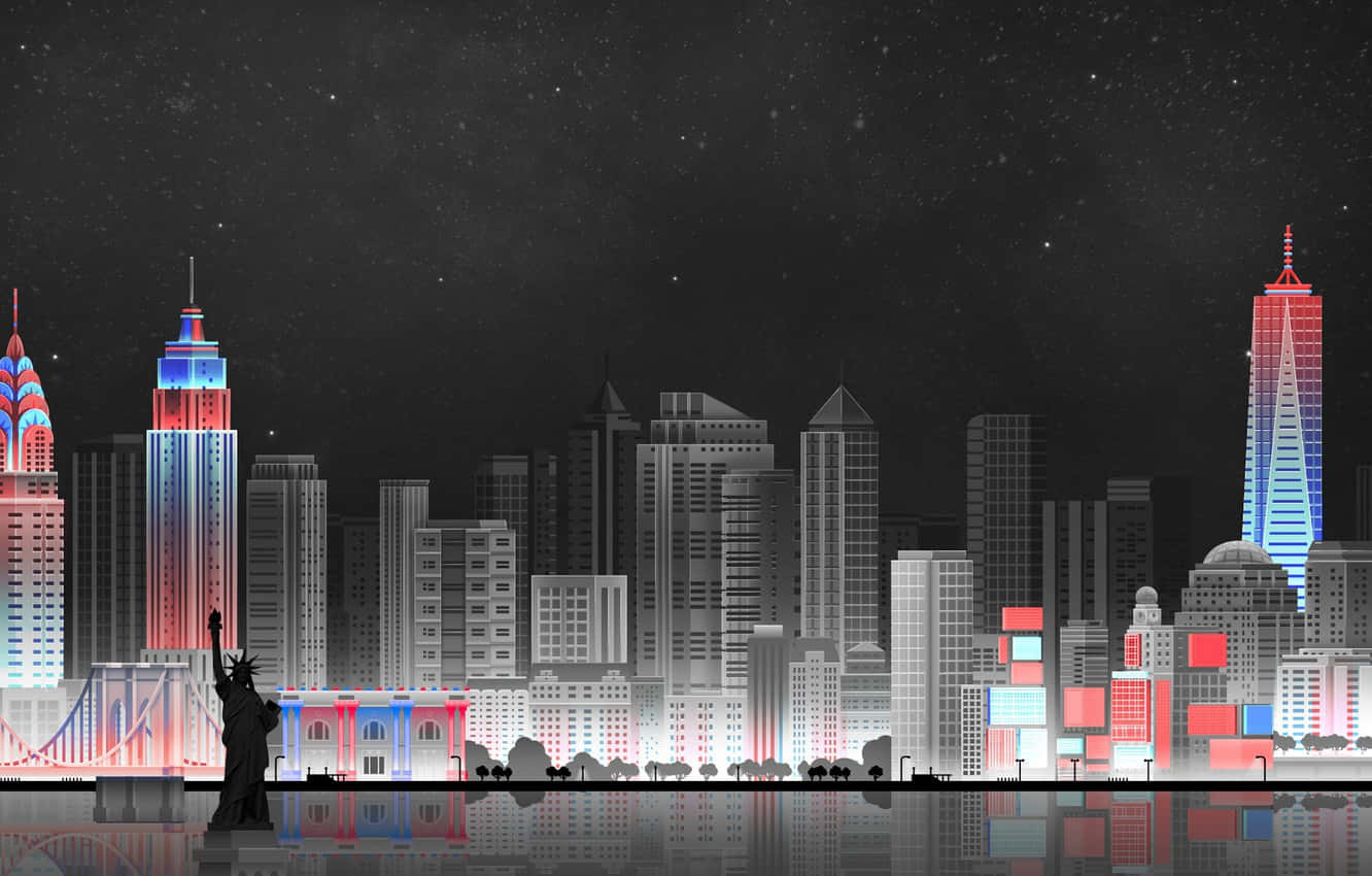 1332x850 New York Art Wallpaper