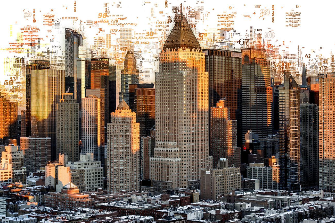 1299x867 Numbers Collection York Buildings Wall Mural