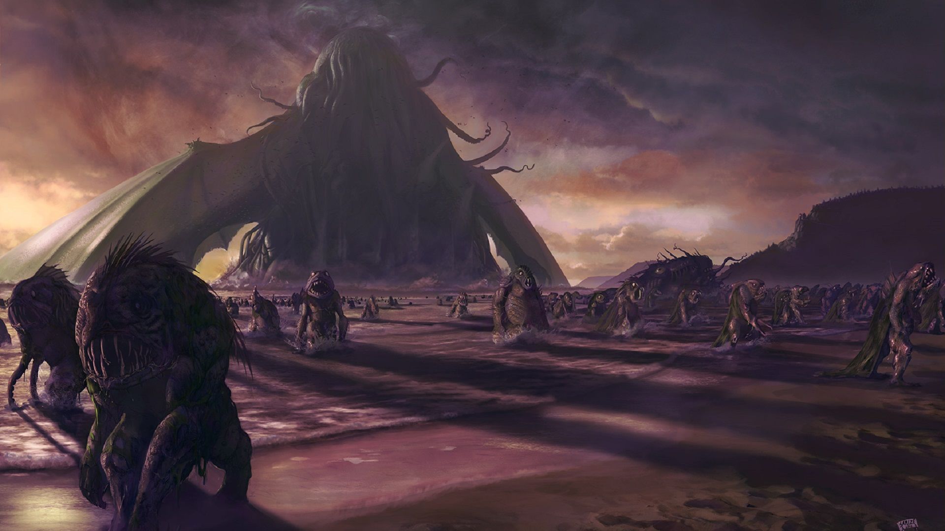 1920x1080 Fantasy Cthulhu HD Wallpaper and Background