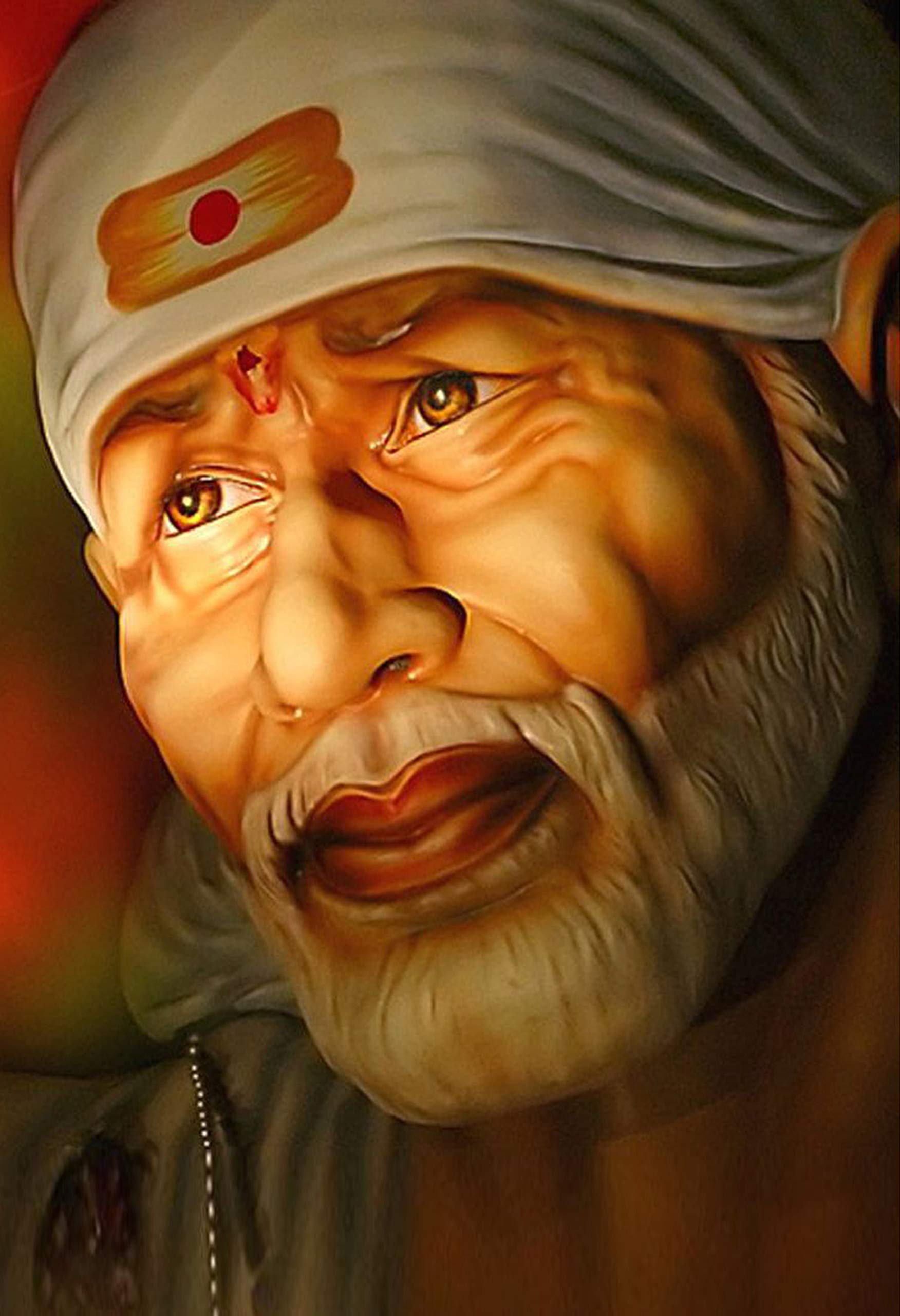 1752x2560 Wallpics®Shirdi Saibaba Wallpaper Glossy Photo Paper Poster For Living Room, Bedroom, Office, Kids Room, Hall (13X19) : Amazon.in: Home & Kitchen