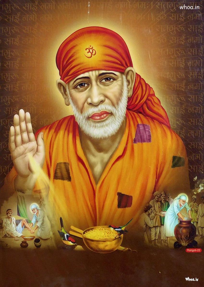 850x1192 Latest HD Sai Baba Image, Photo, Wallpaper Free Download