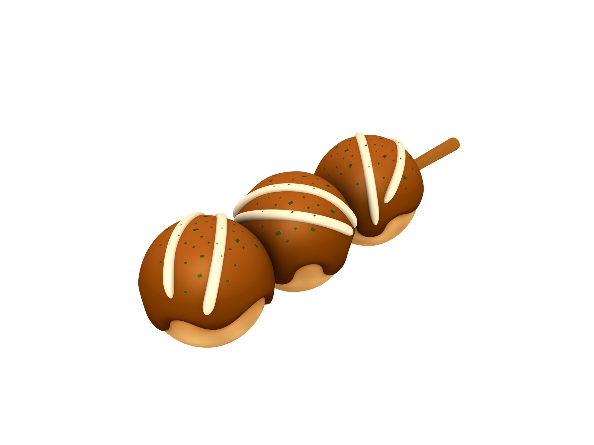 1920x1440 Takoyaki 3D Model $4 - .stl .obj .max .fbx